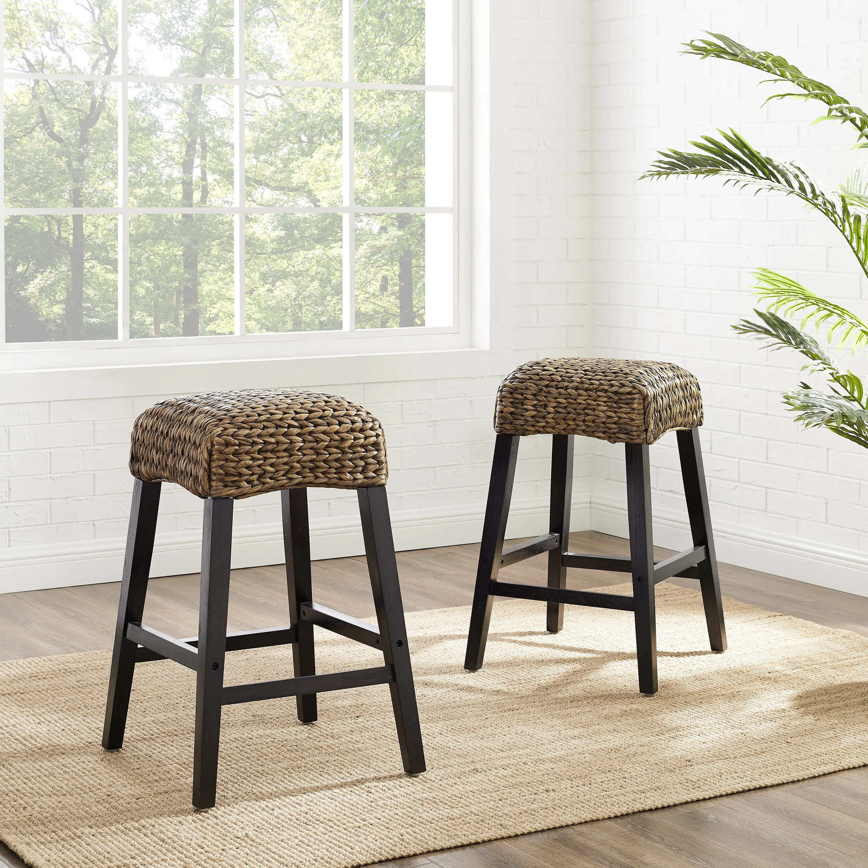 CF502527-SG Edgewater Seagrass Counter Height Stool, Set of 2-3