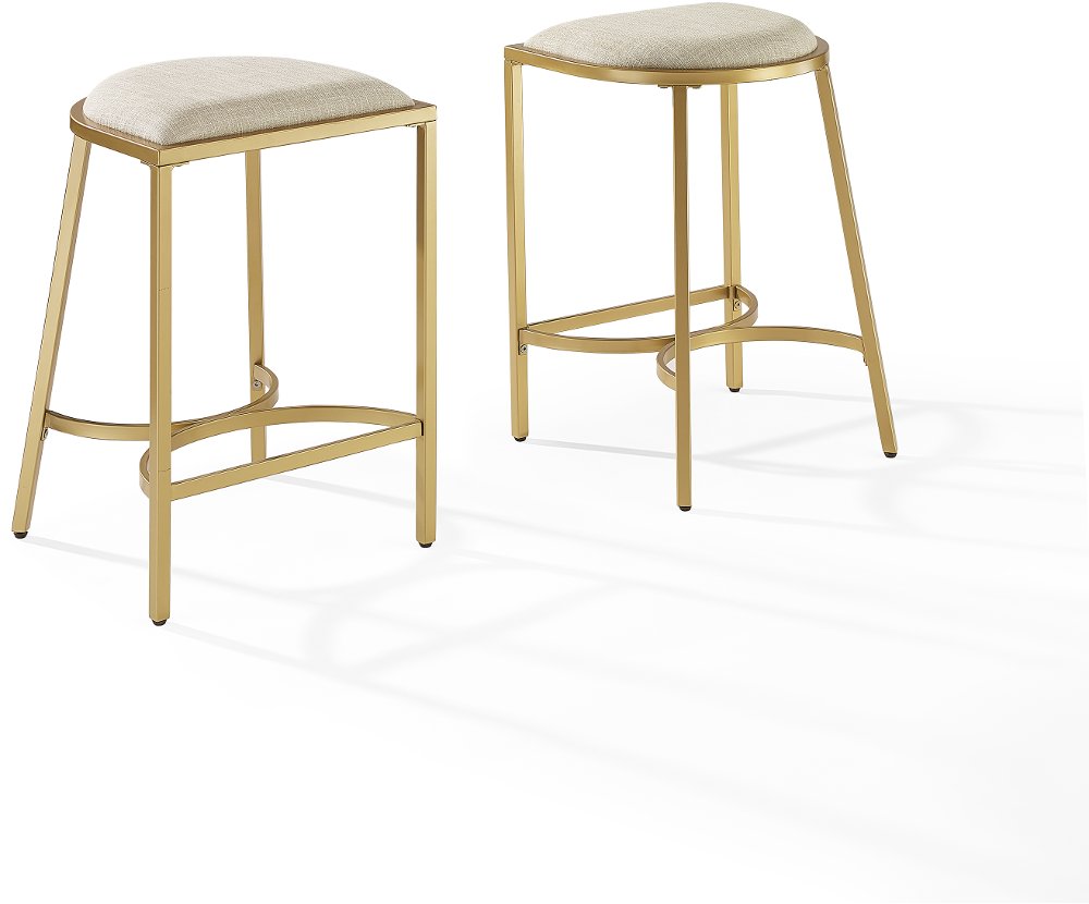 Ellery Gold Counter Height Stool Set of 2