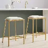 CF502624GL-OL Ellery Gold Counter Height Stool, Set of 2
