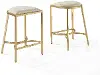 CF502624GL-OL Ellery Gold Counter Height Stool, Set of 2