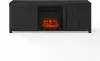 KF100758BK Gordon 58  Black TV Stand with Fireplace