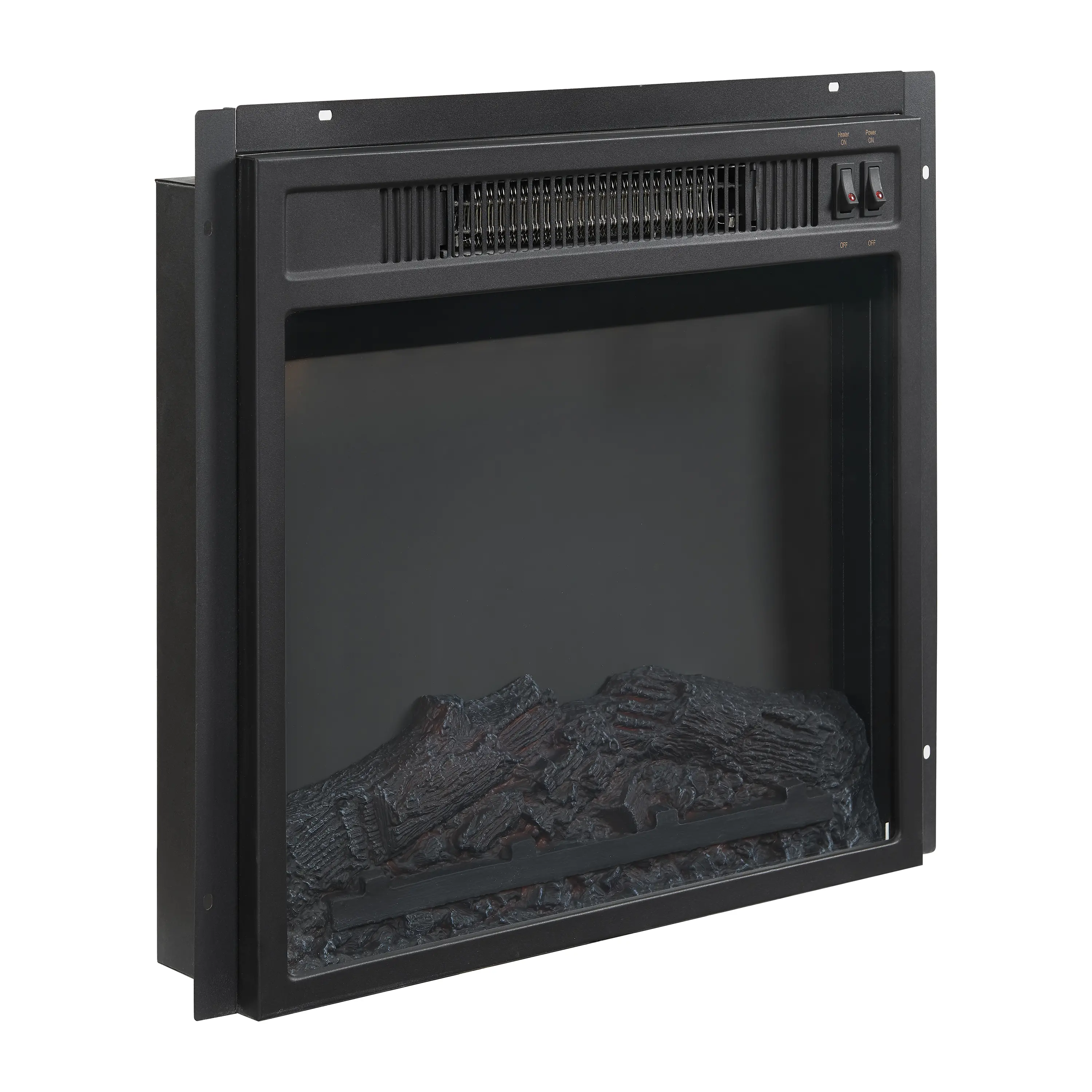 KF100758BK Gordon 58  Black TV Stand with Fireplace-6
