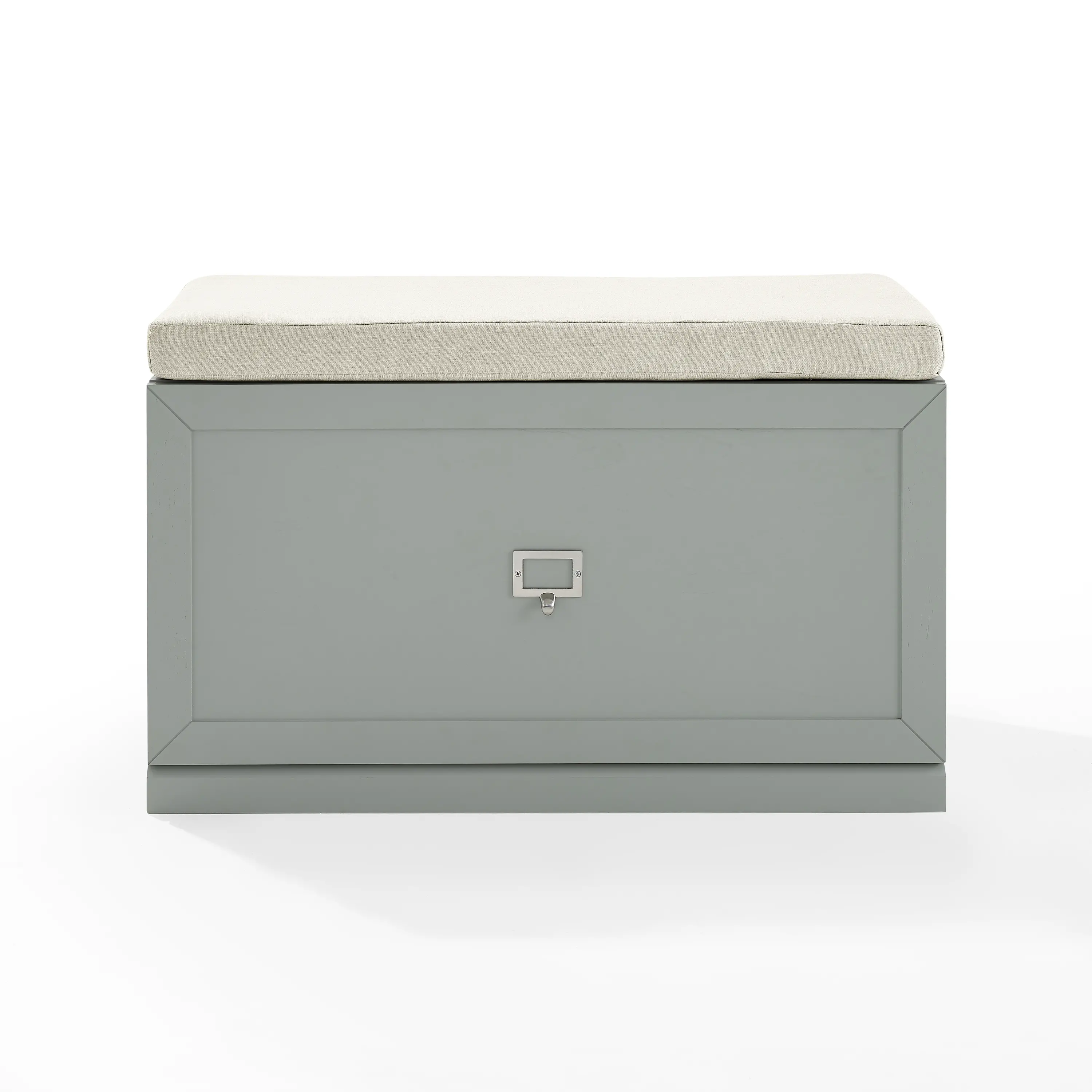 CF6027-GY Harper Gray and Tan Entryway Storage Bench-4