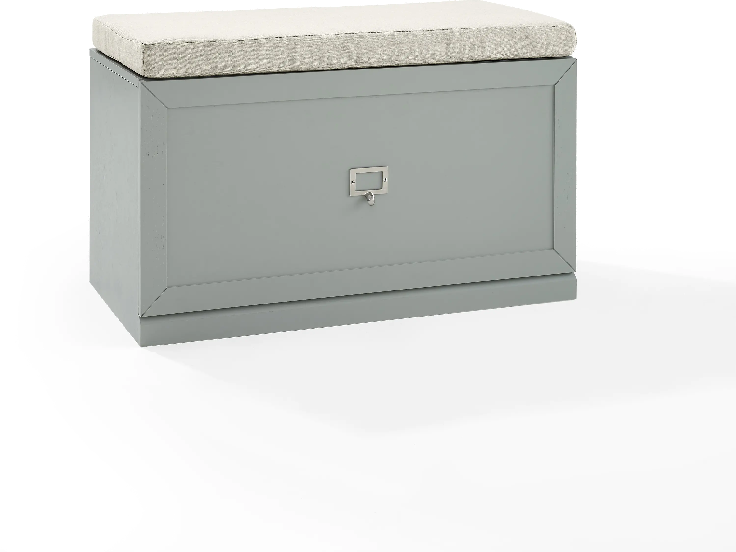 CF6027-GY Harper Gray and Tan Entryway Storage Bench-6