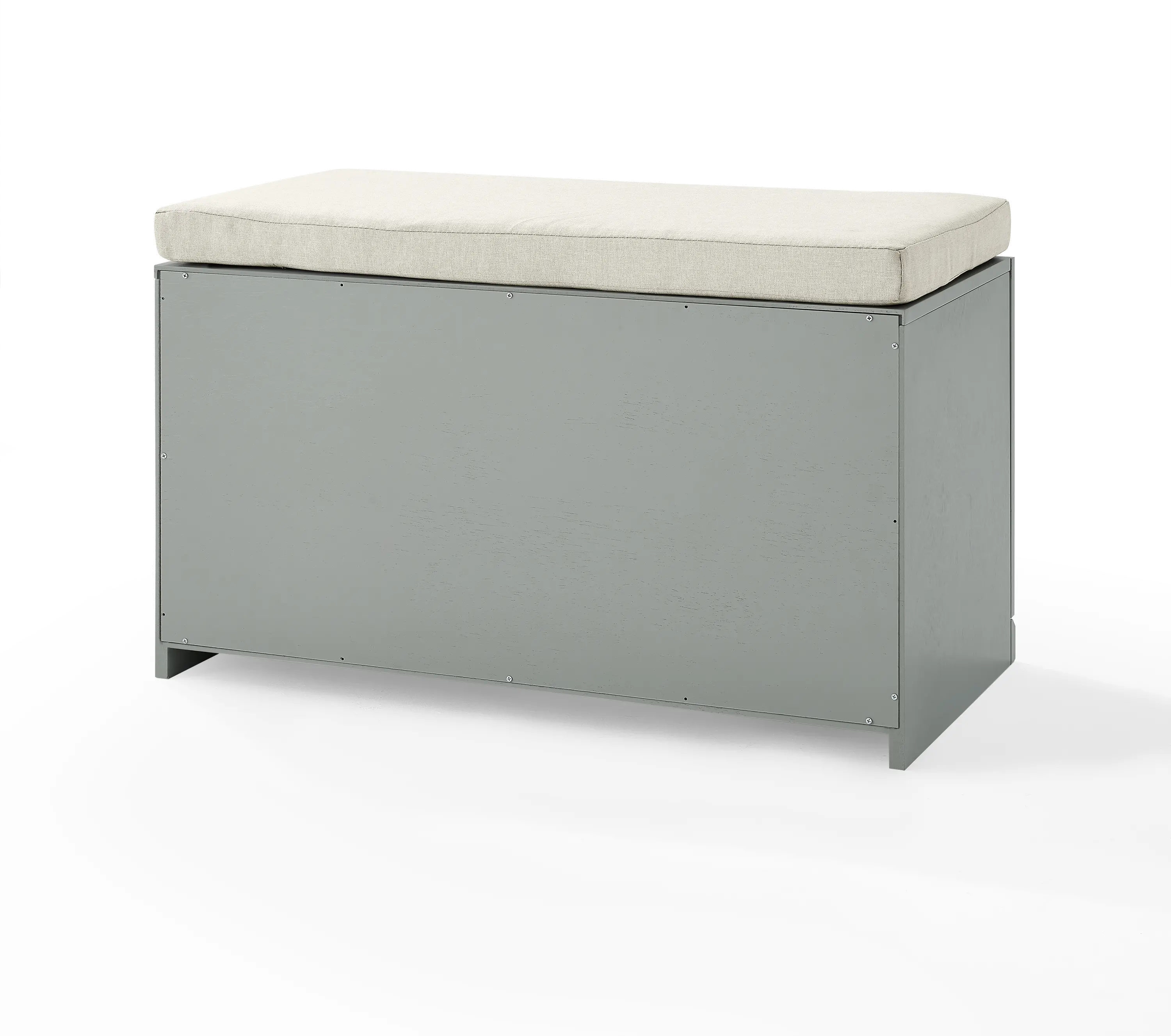 CF6027-GY Harper Gray and Tan Entryway Storage Bench-8