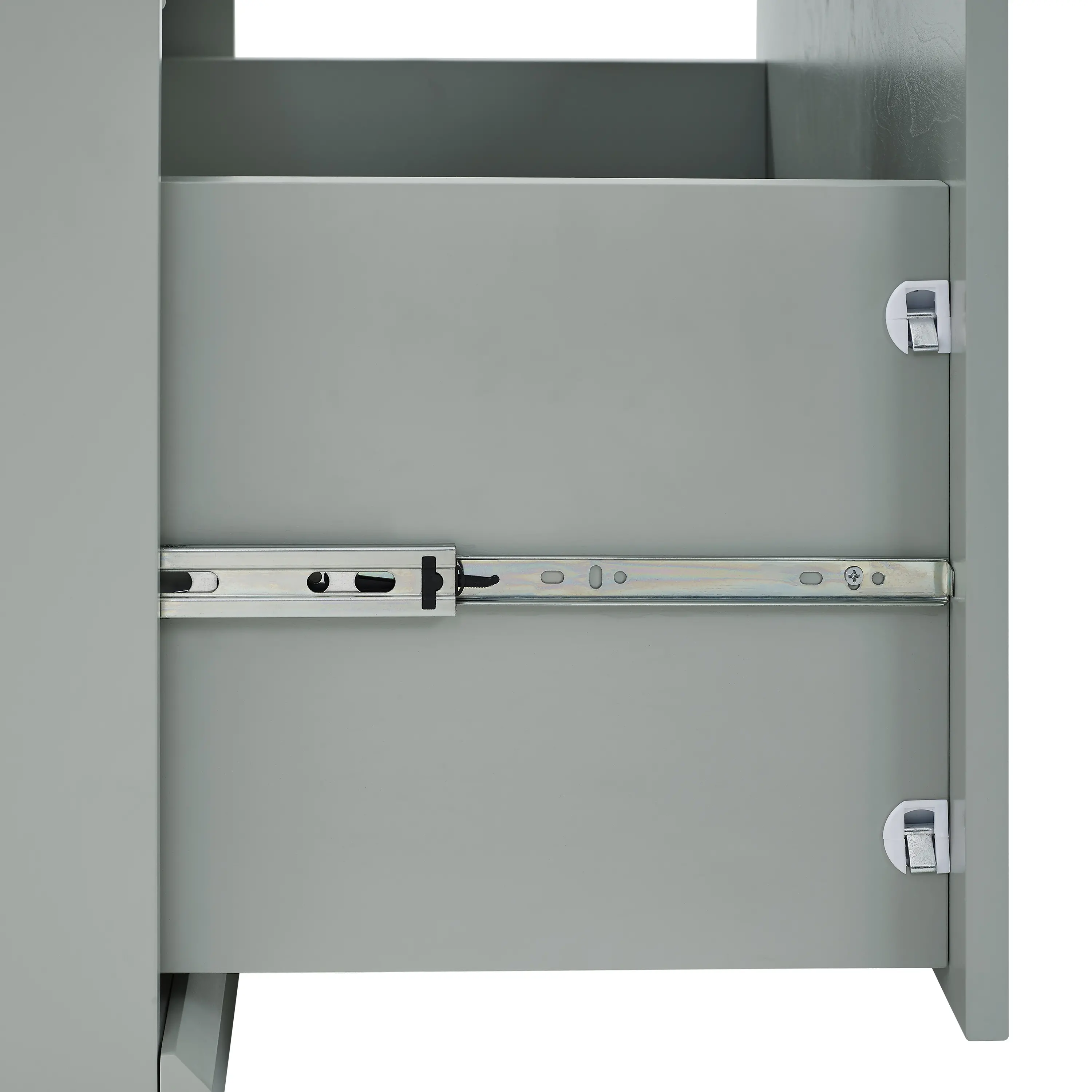 CF6027-GY Harper Gray and Tan Entryway Storage Bench-7