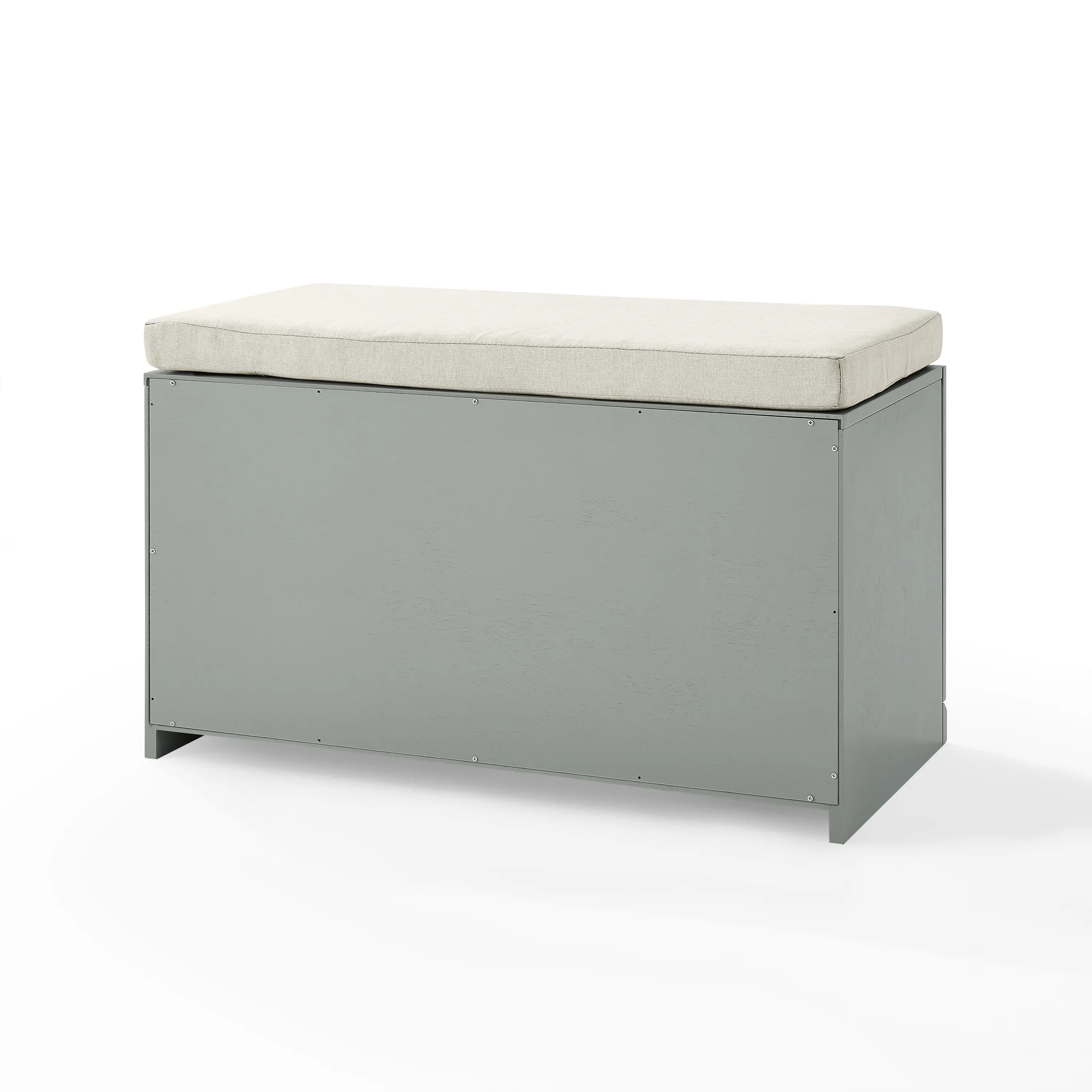 CF6027-GY Harper Gray and Tan Entryway Storage Bench-8