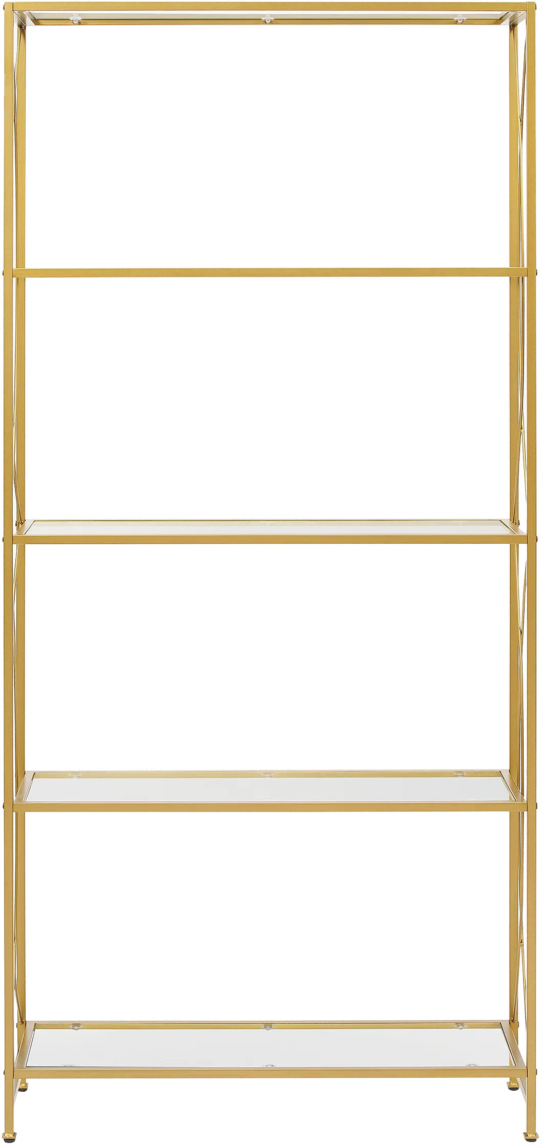CF1410-GL Helena Elegant Gold Bookshelf-1