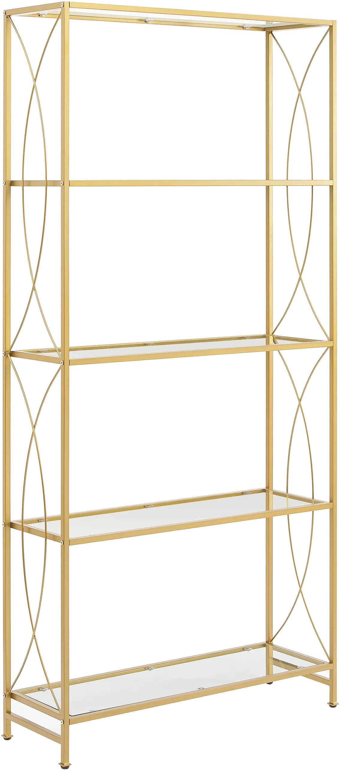 CF1410-GL Helena Elegant Gold Bookshelf-4