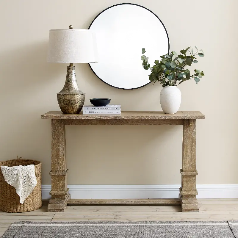 Joanna Rustic Brown Console Table