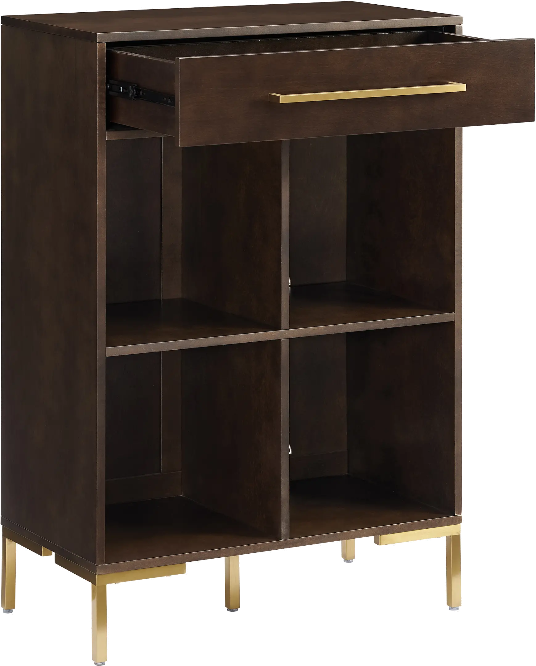 CF1325-BR Juno Brown Storage Cube Bookcase-3