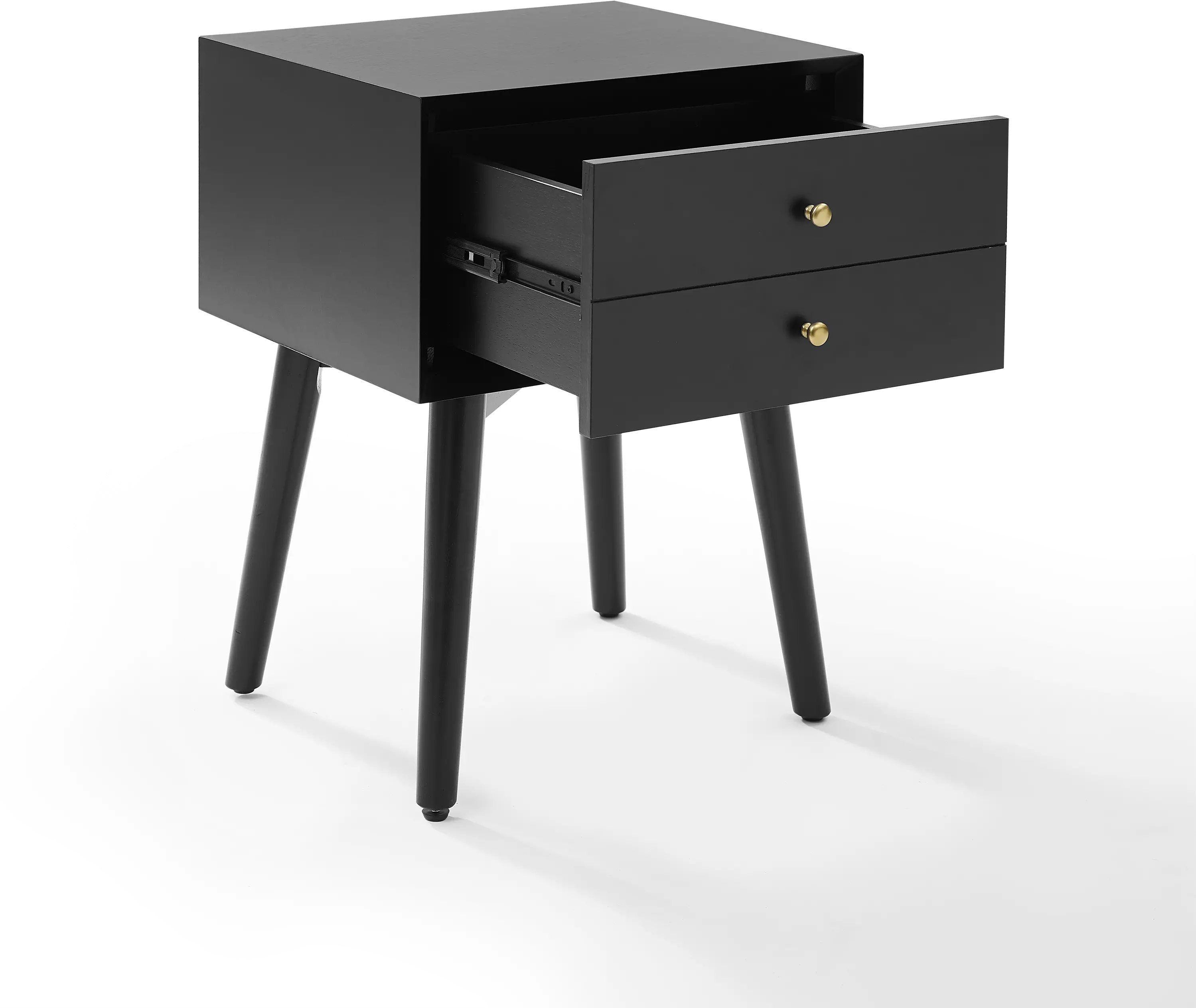 CF9401-MB Landon Black Night Stand-7