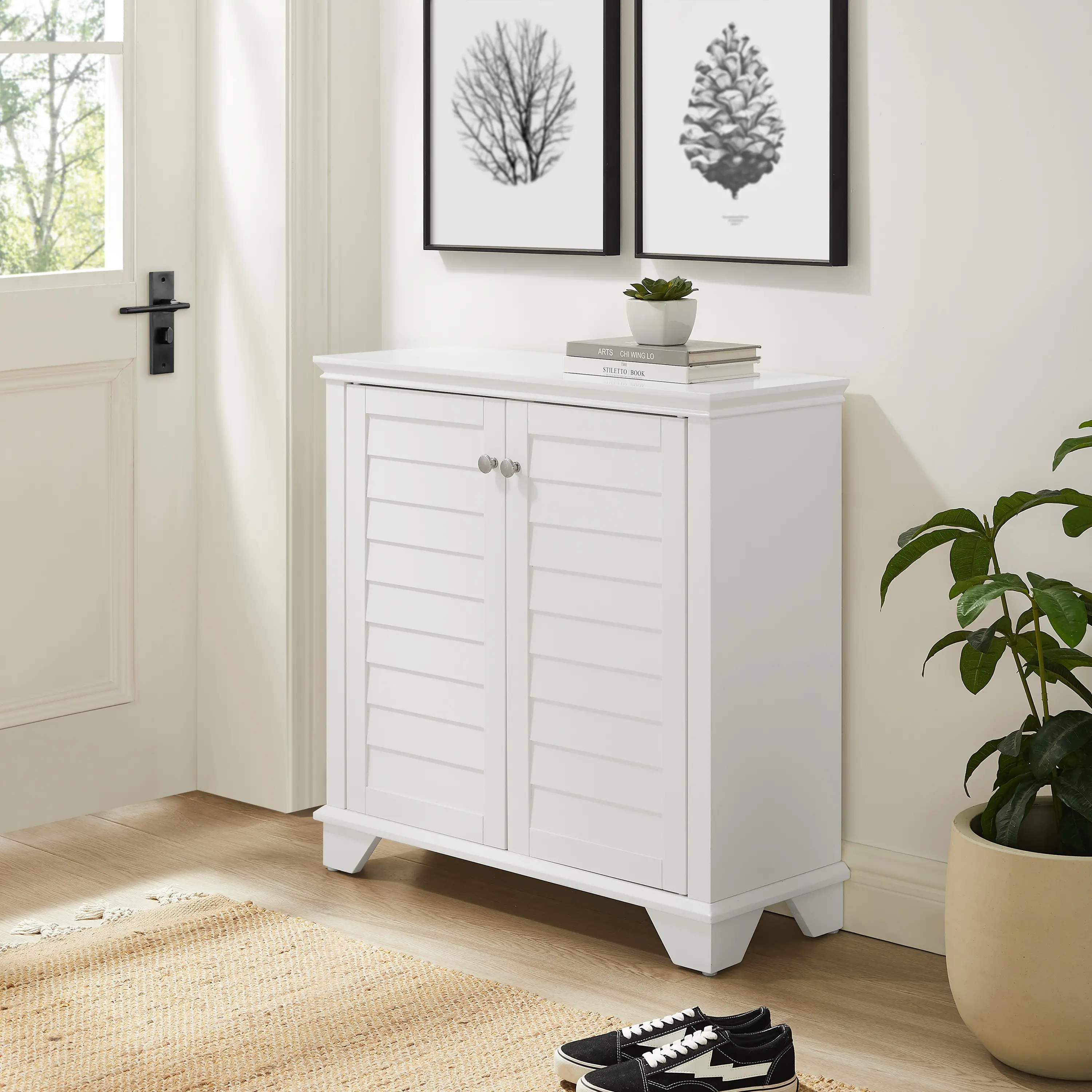 CF7030-WH Lydia White Storage Cabinet-3