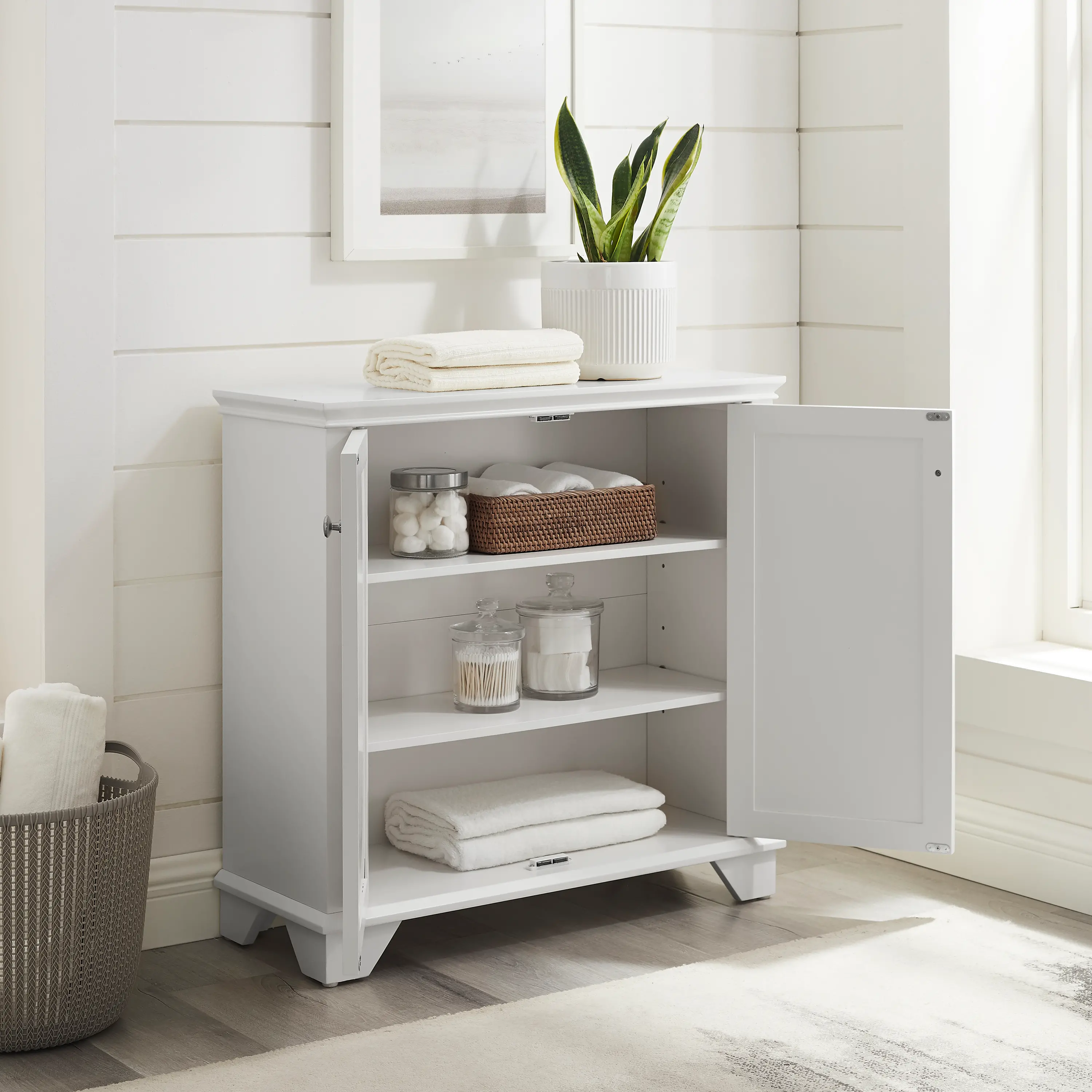 CF7030-WH Lydia White Storage Cabinet-4