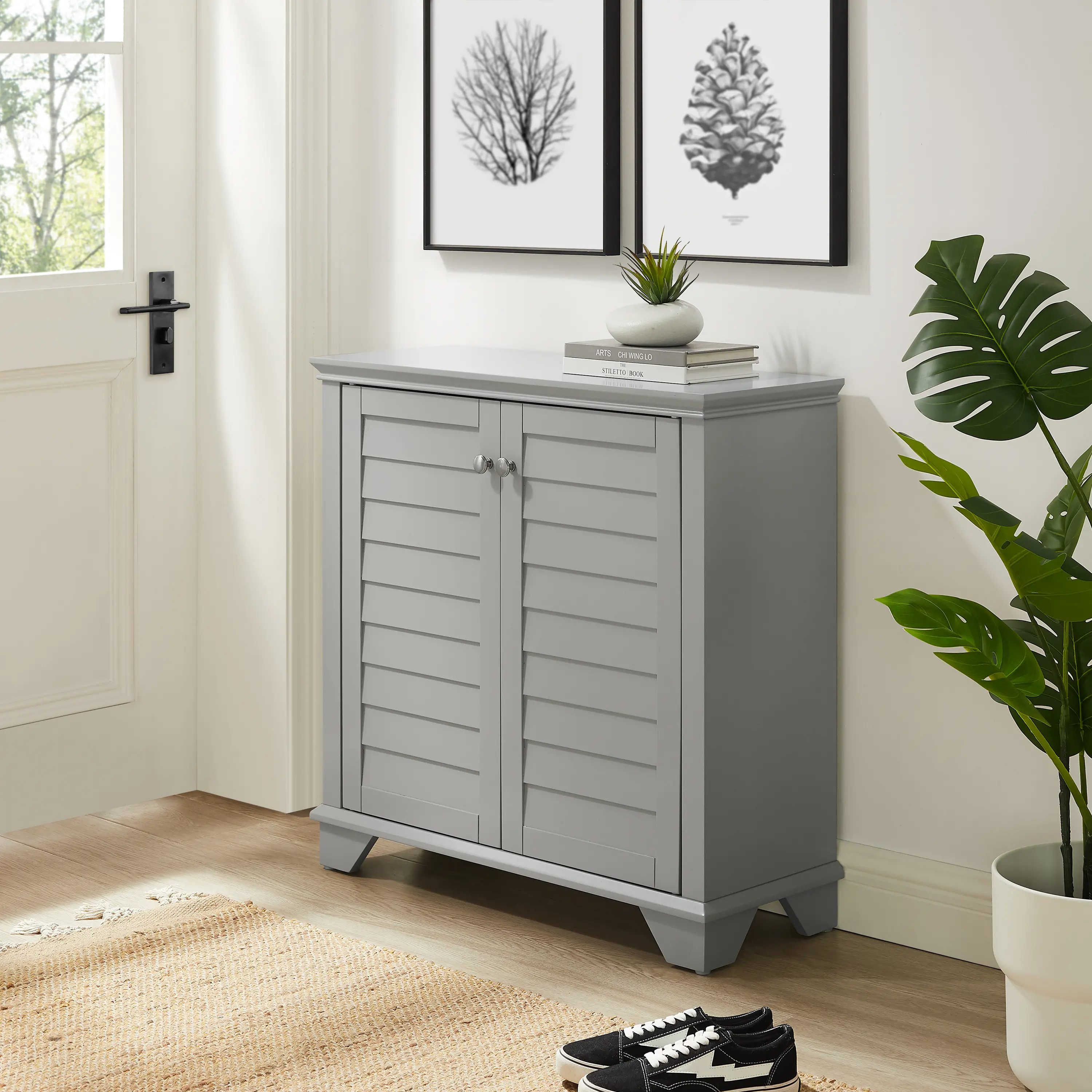 CF7030-GY Lydia Gray Storage Cabinet-3