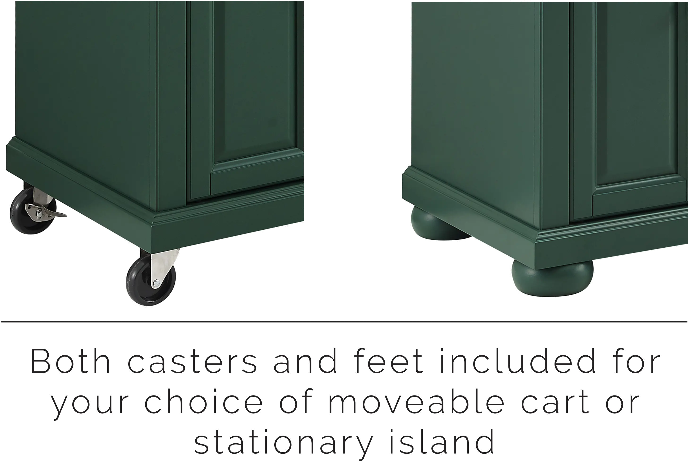 CF3021-EM Madison Green Kitchen Island-12