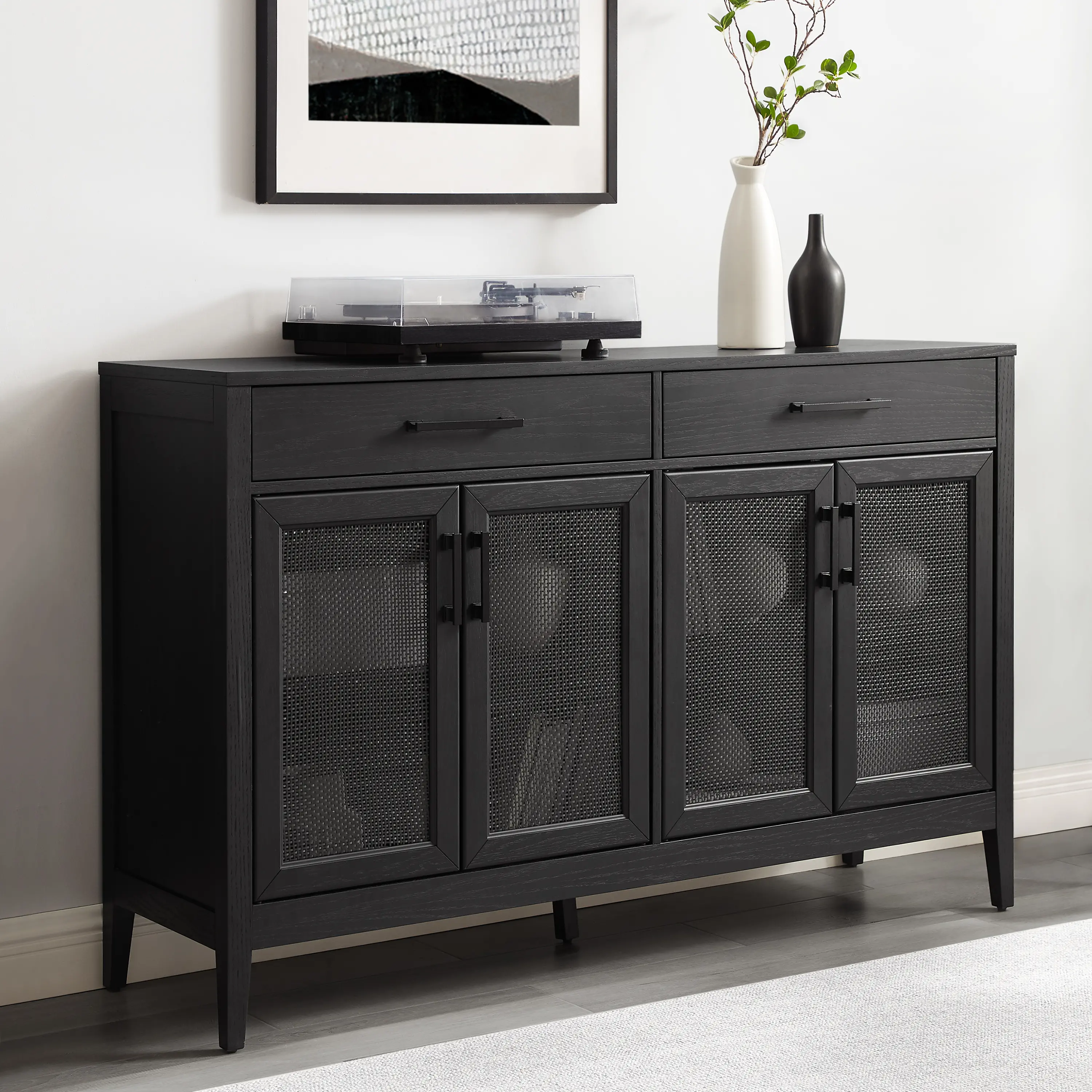 CF4215-BK Milo Black Dining Room Sideboard-2