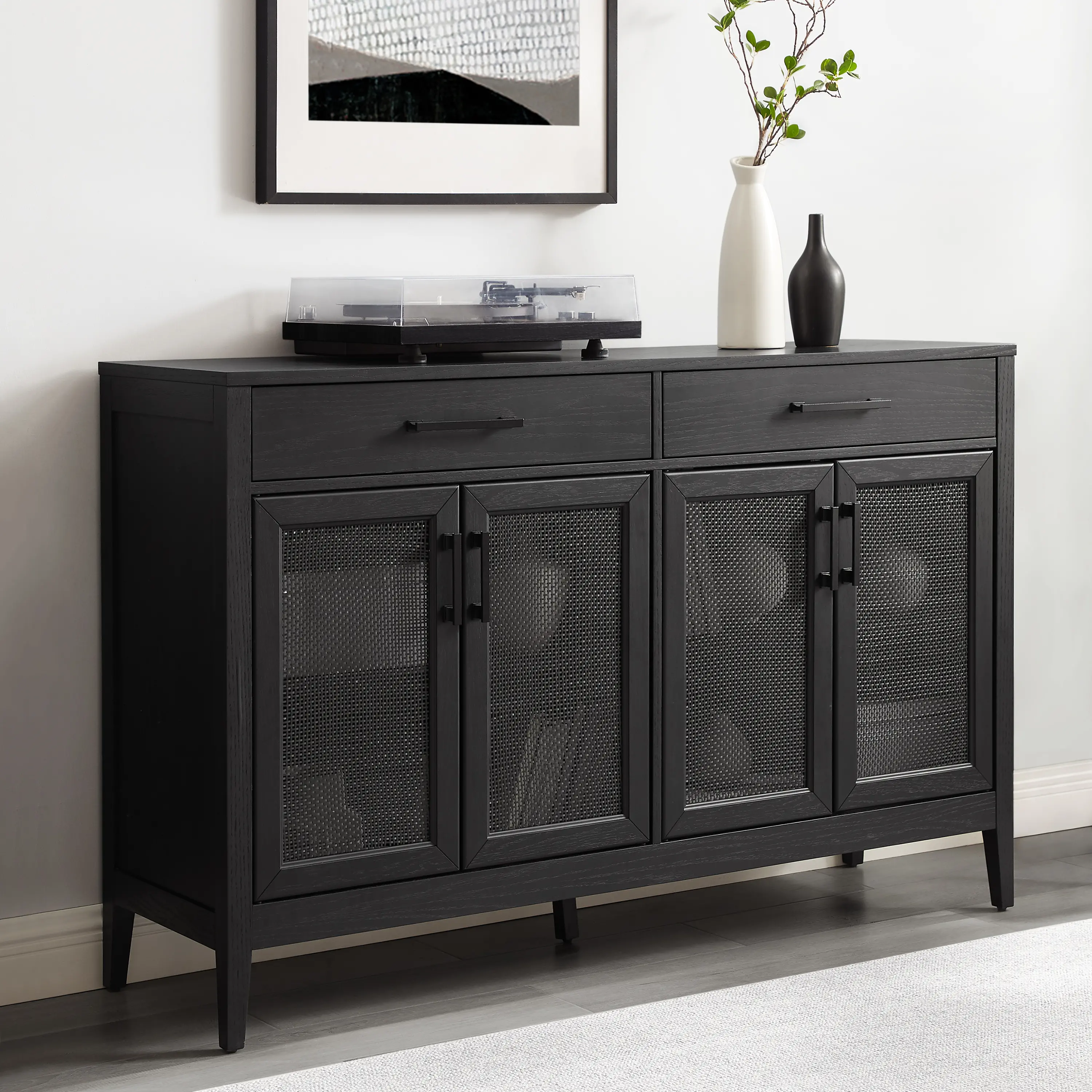CF4215-BK Milo Black Dining Room Sideboard-3