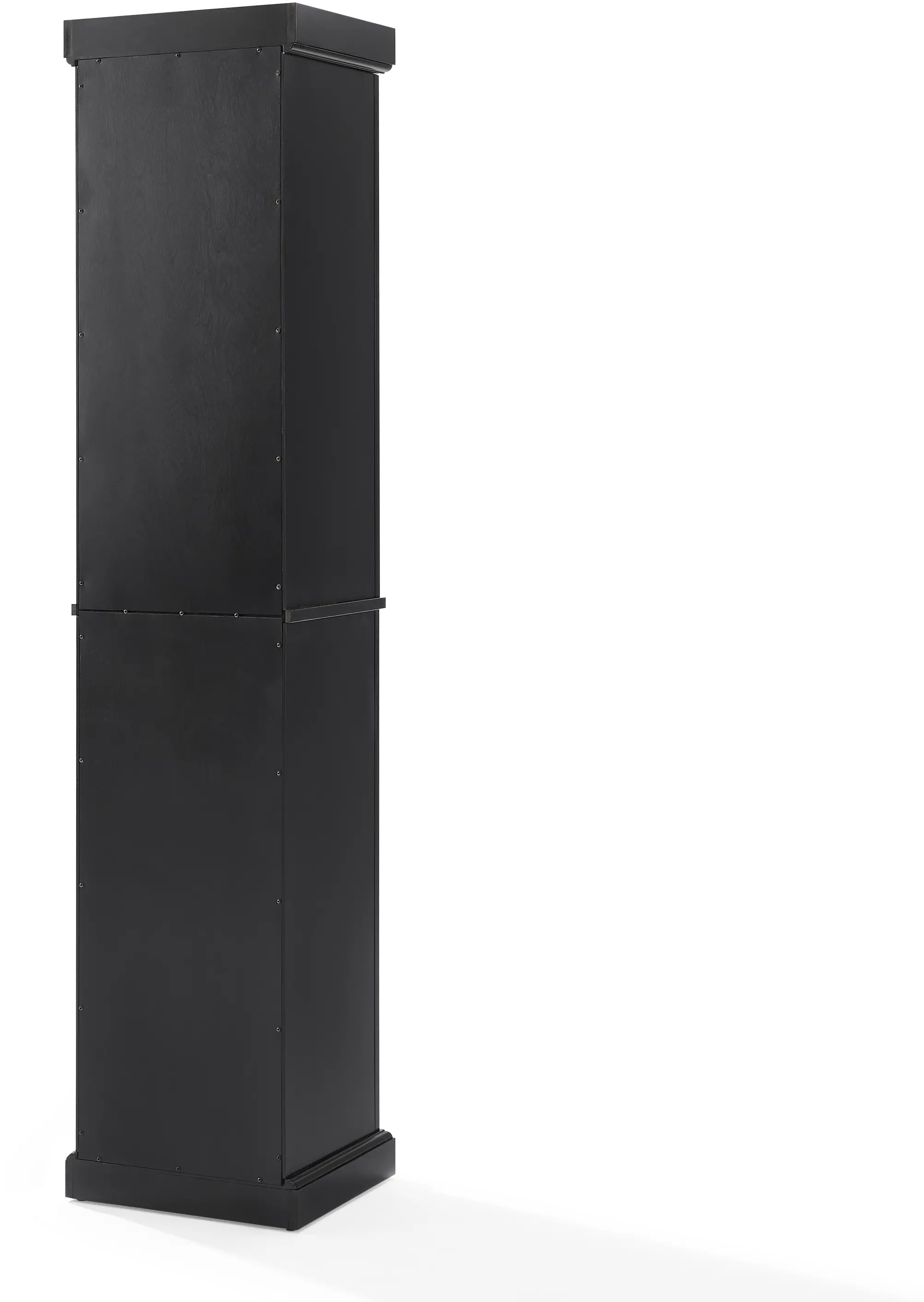 CF7019-BK Seaside Distressed Black Tall Linen Cabinet-8