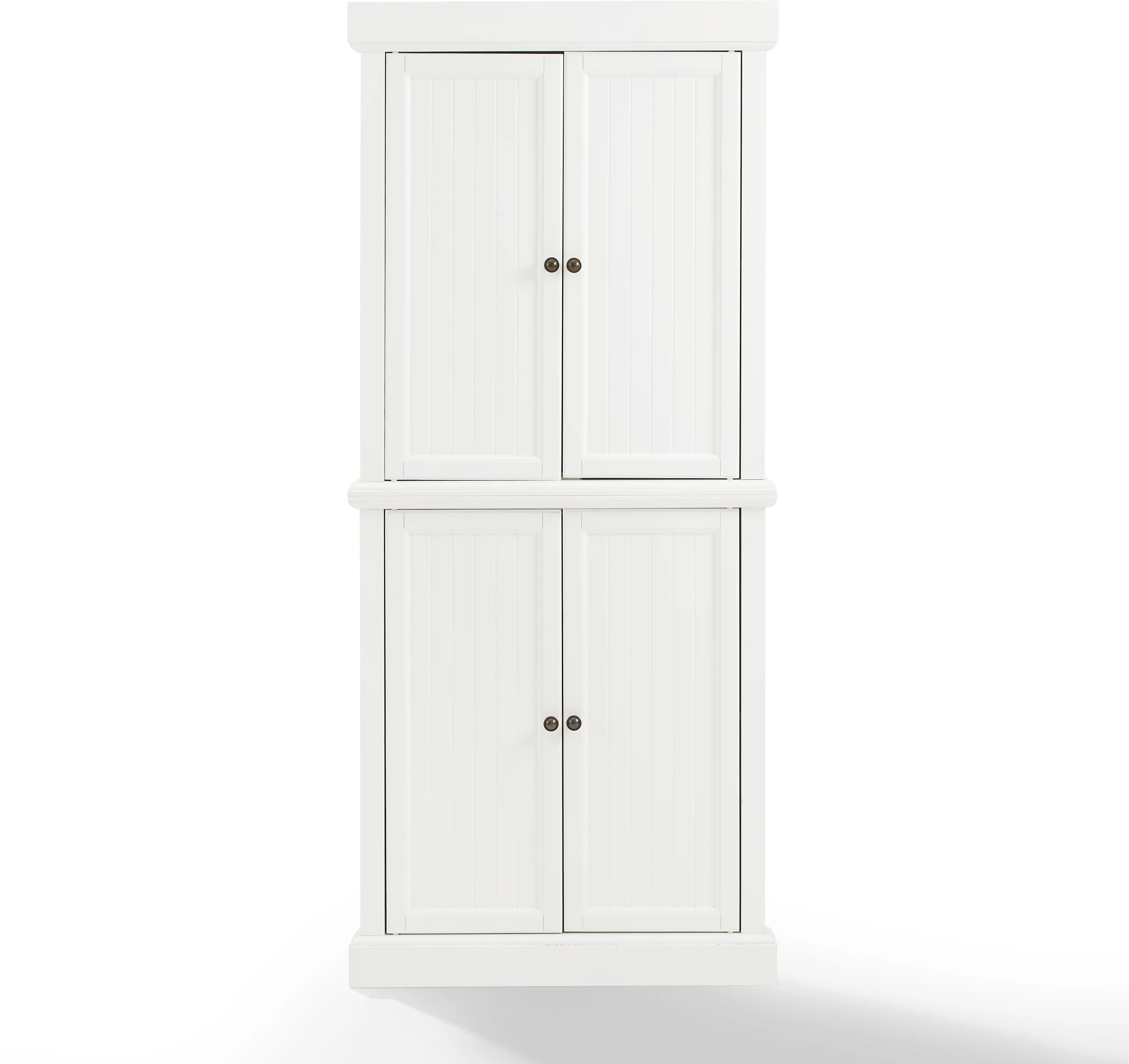 KF33022WH Shoreline White Corner Pantry Cabinet-4