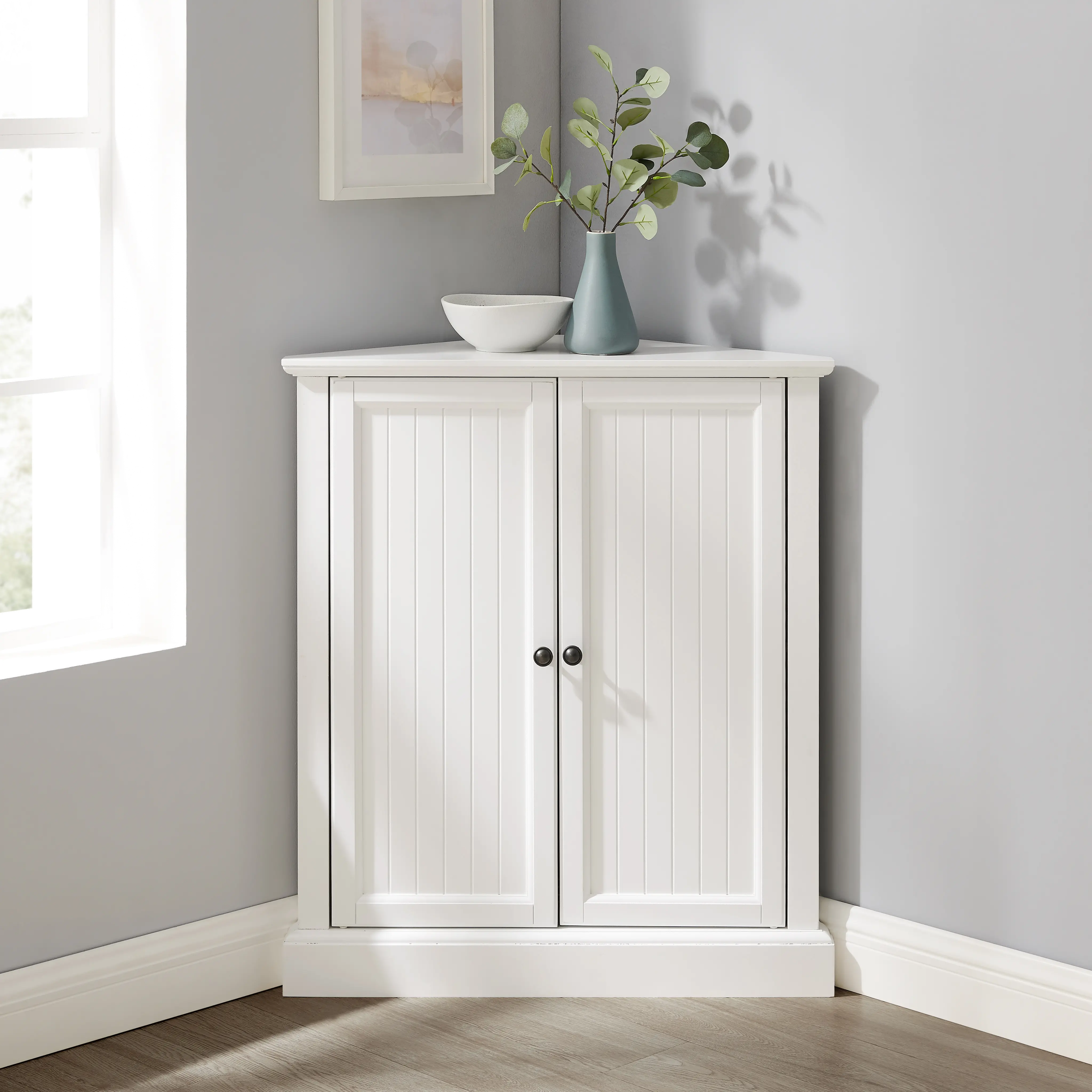 CF3118-WH Shoreline Stackable Corner Pantry-2