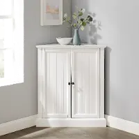 CF3118-WH Shoreline Stackable Corner Pantry
