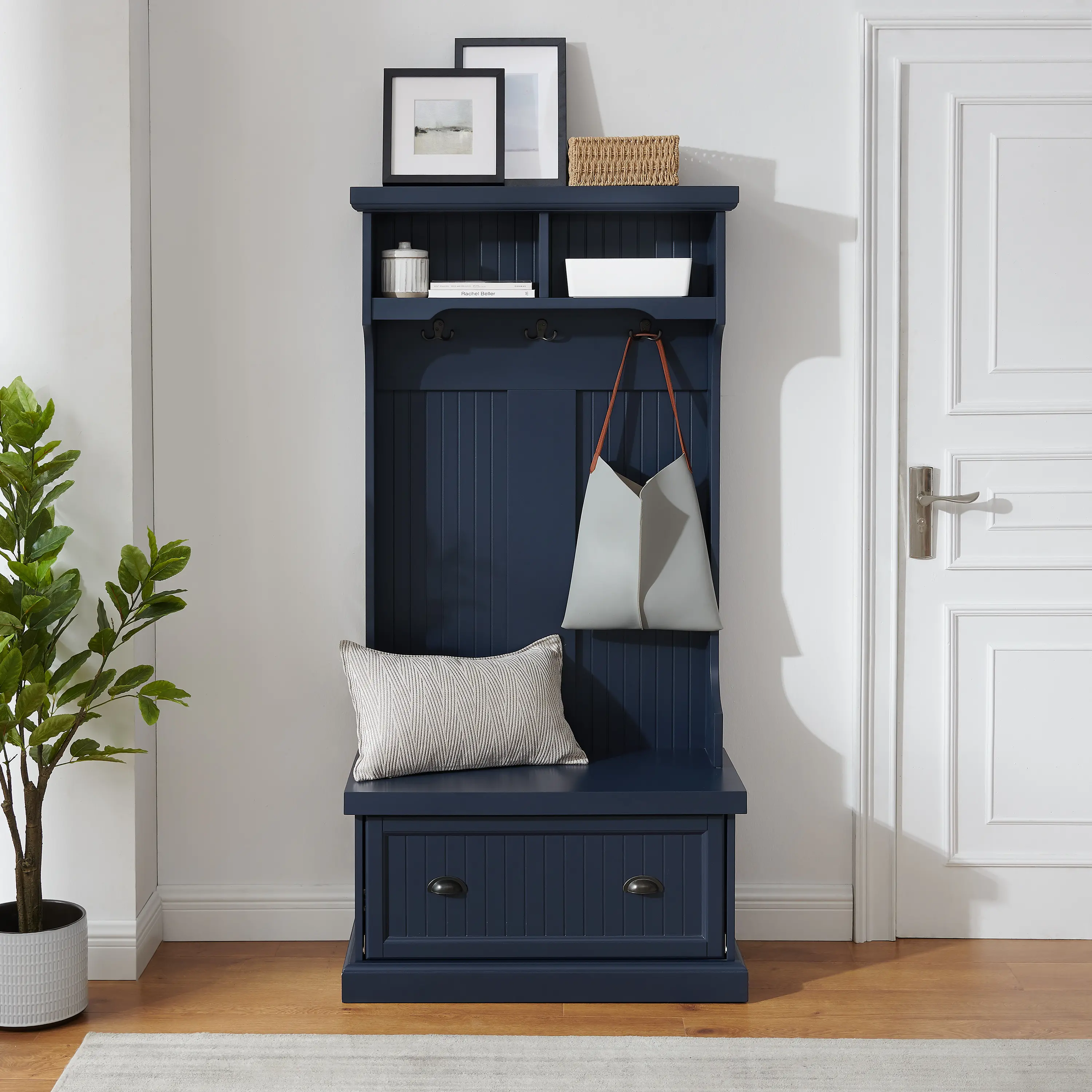 CF6030-NV Shoreline Navy Blue Hall Tree-2