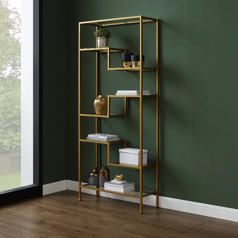 Sloane Gold Metal Bookshelf
