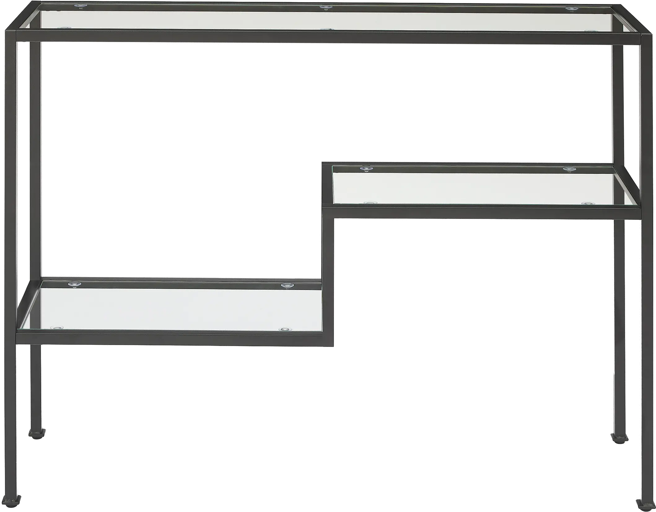 CF1124-MB Sloane Black Metal Console Table-1