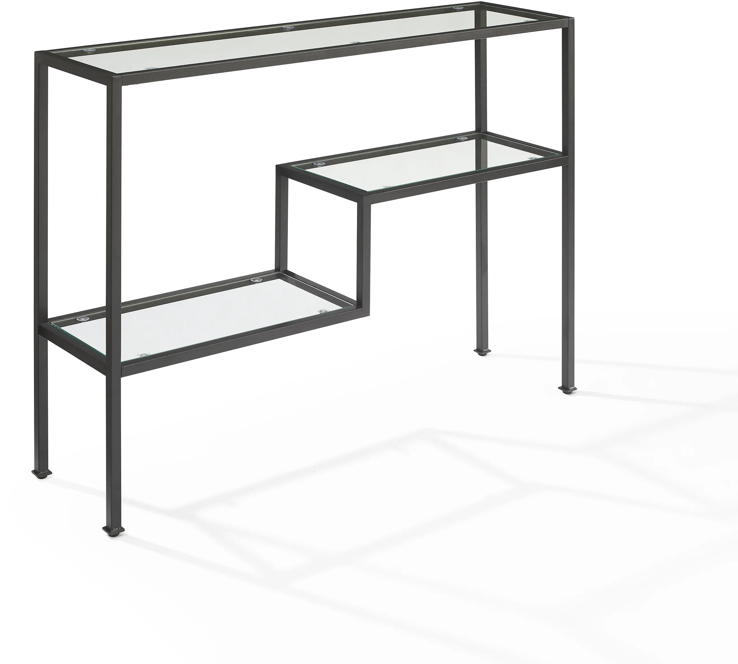 CF1124-MB Sloane Black Metal Console Table-4