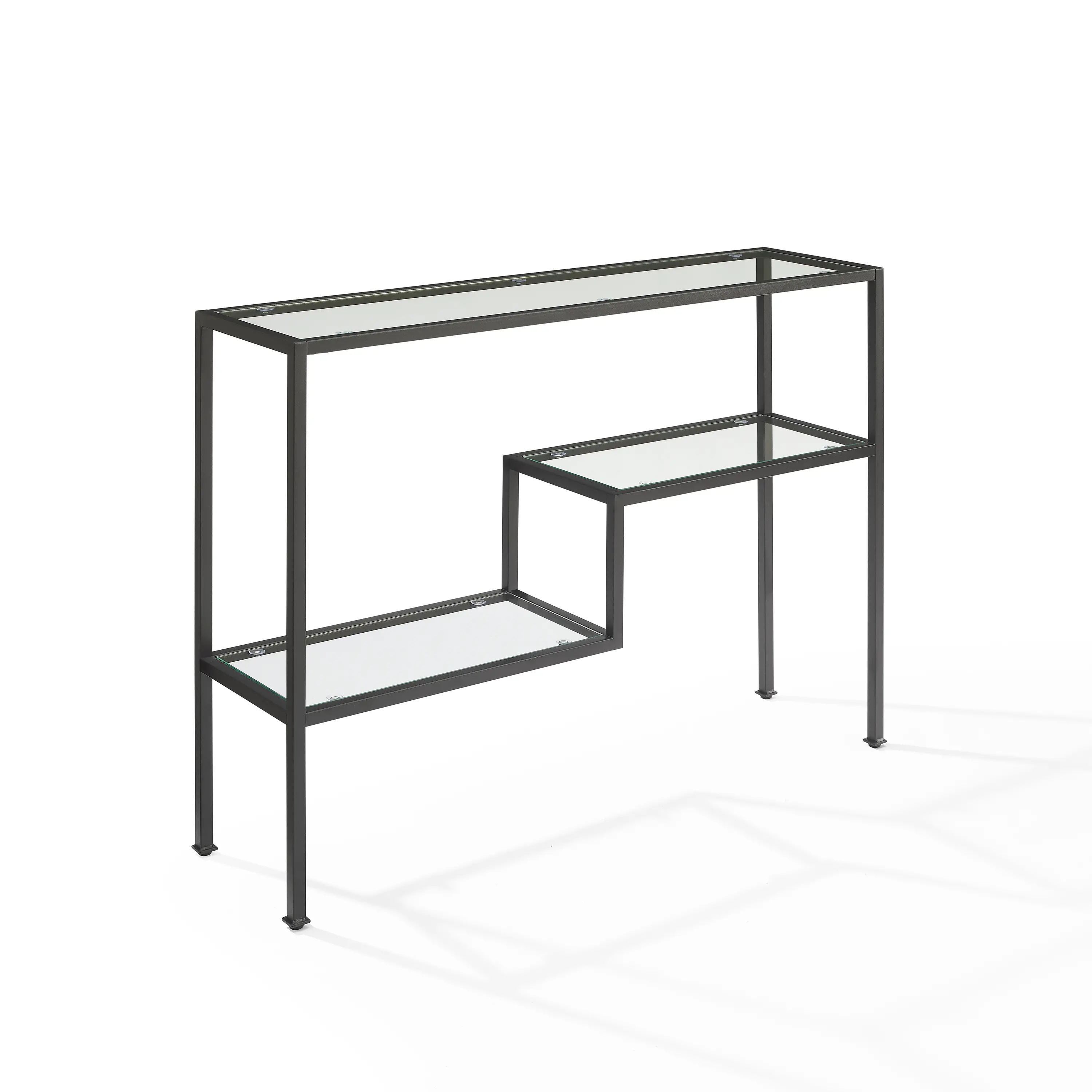 CF1124-MB Sloane Black Metal Console Table-4