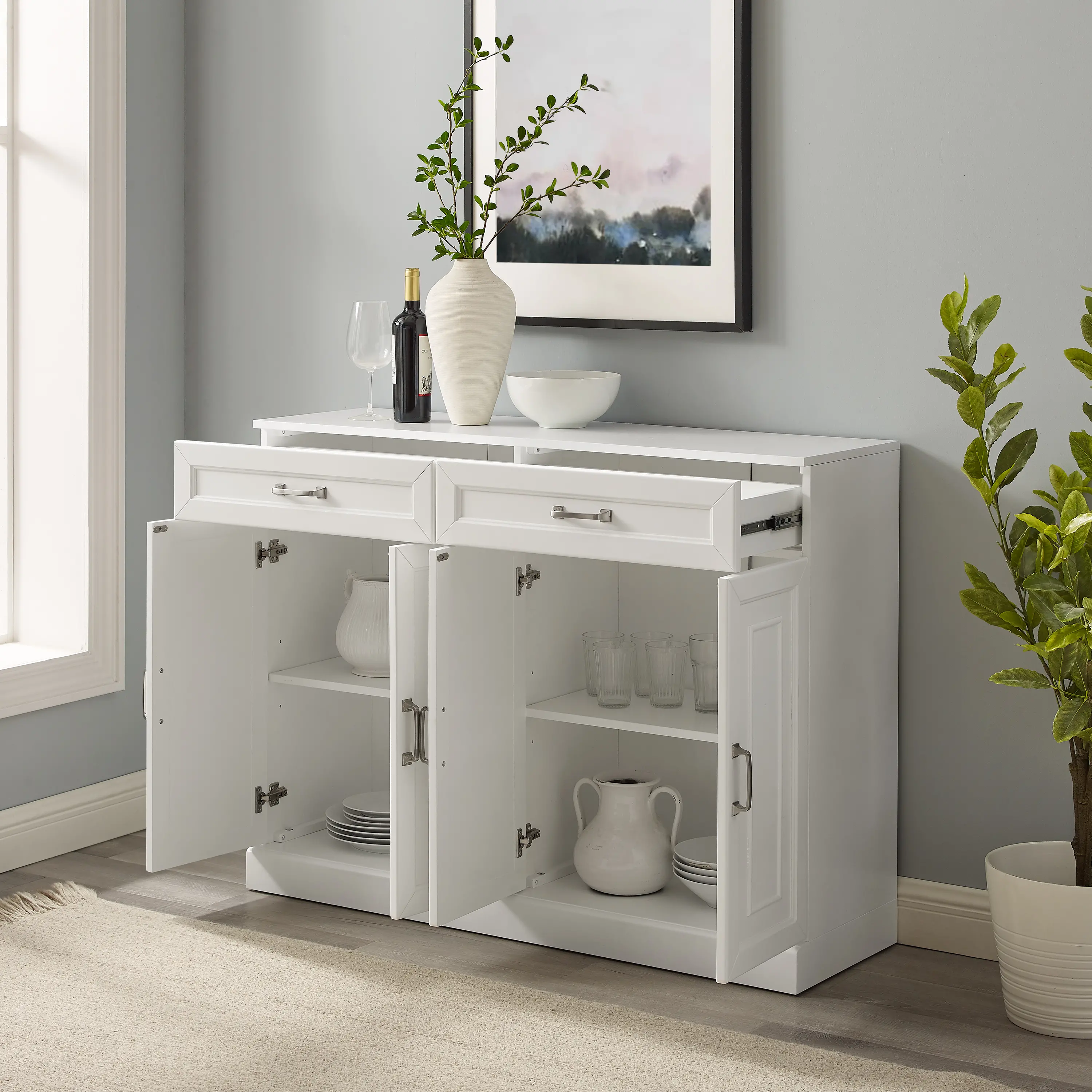 CF4213-WH Stanton White Dining Room Sideboard-3