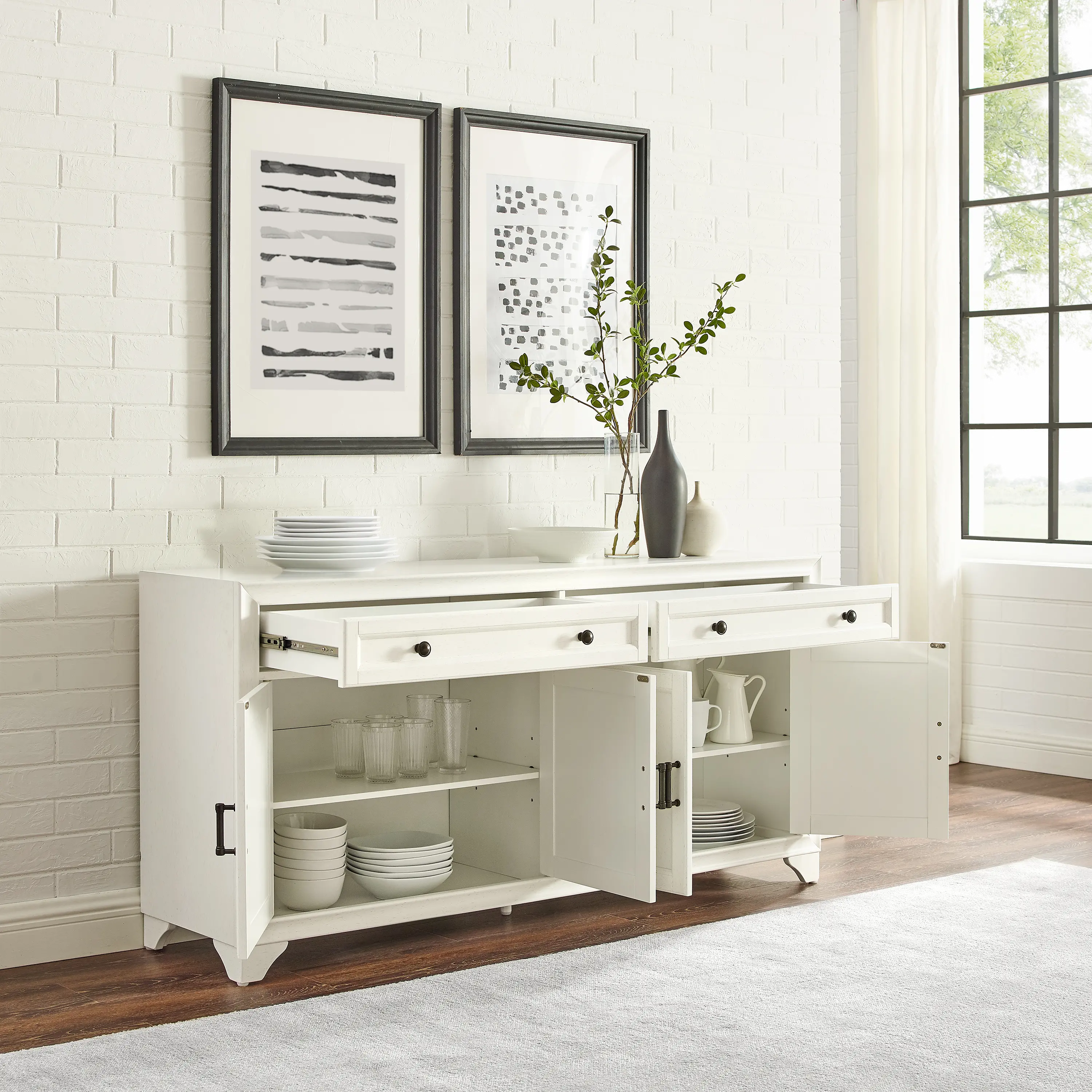CF4209-WH Tara White Sideboard-4