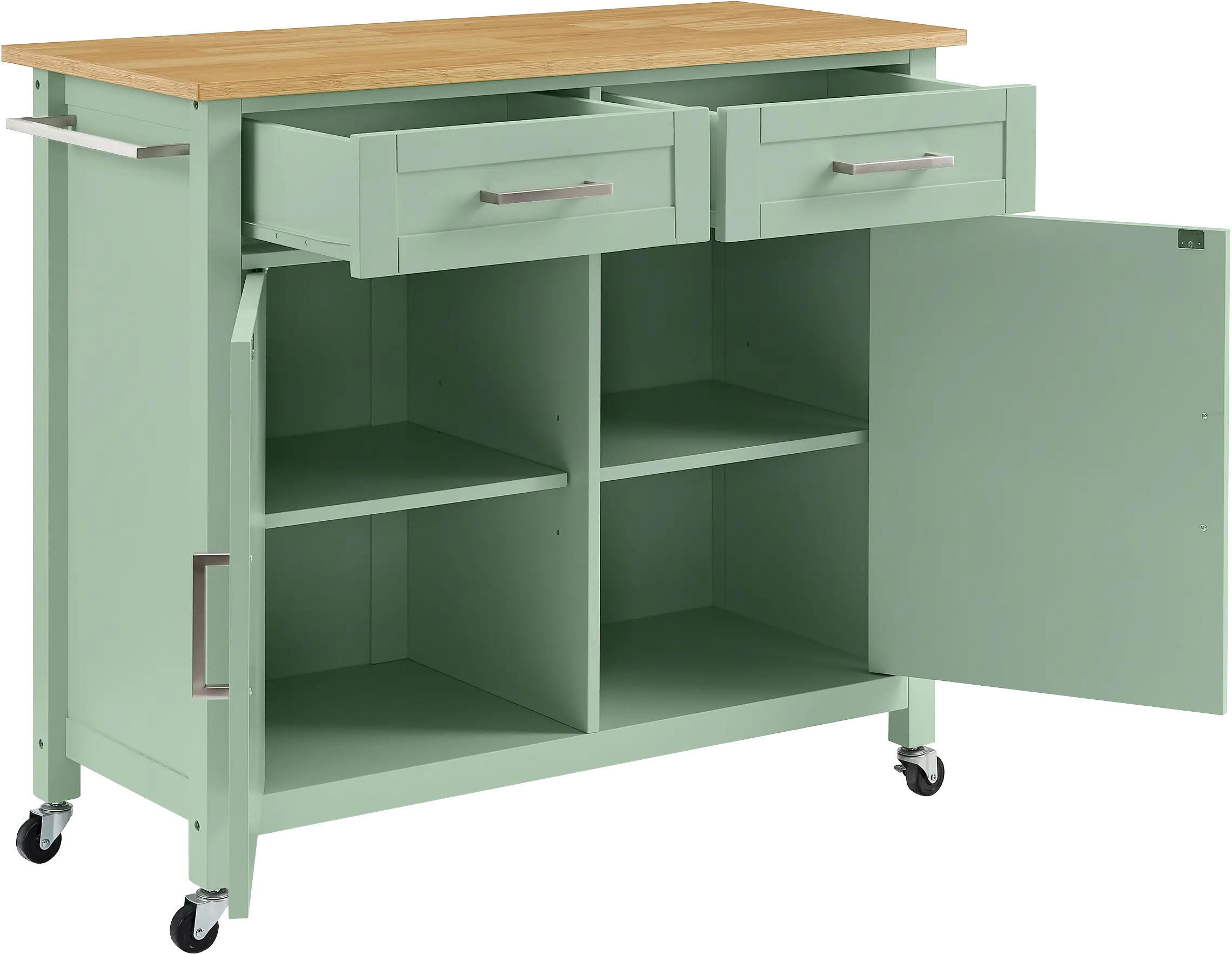 CF3034NA-MN Tristan Green Kitchen Island-4