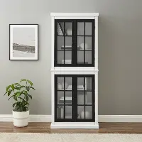 KF33023-WH Cecily White Tall Storage Cabinet