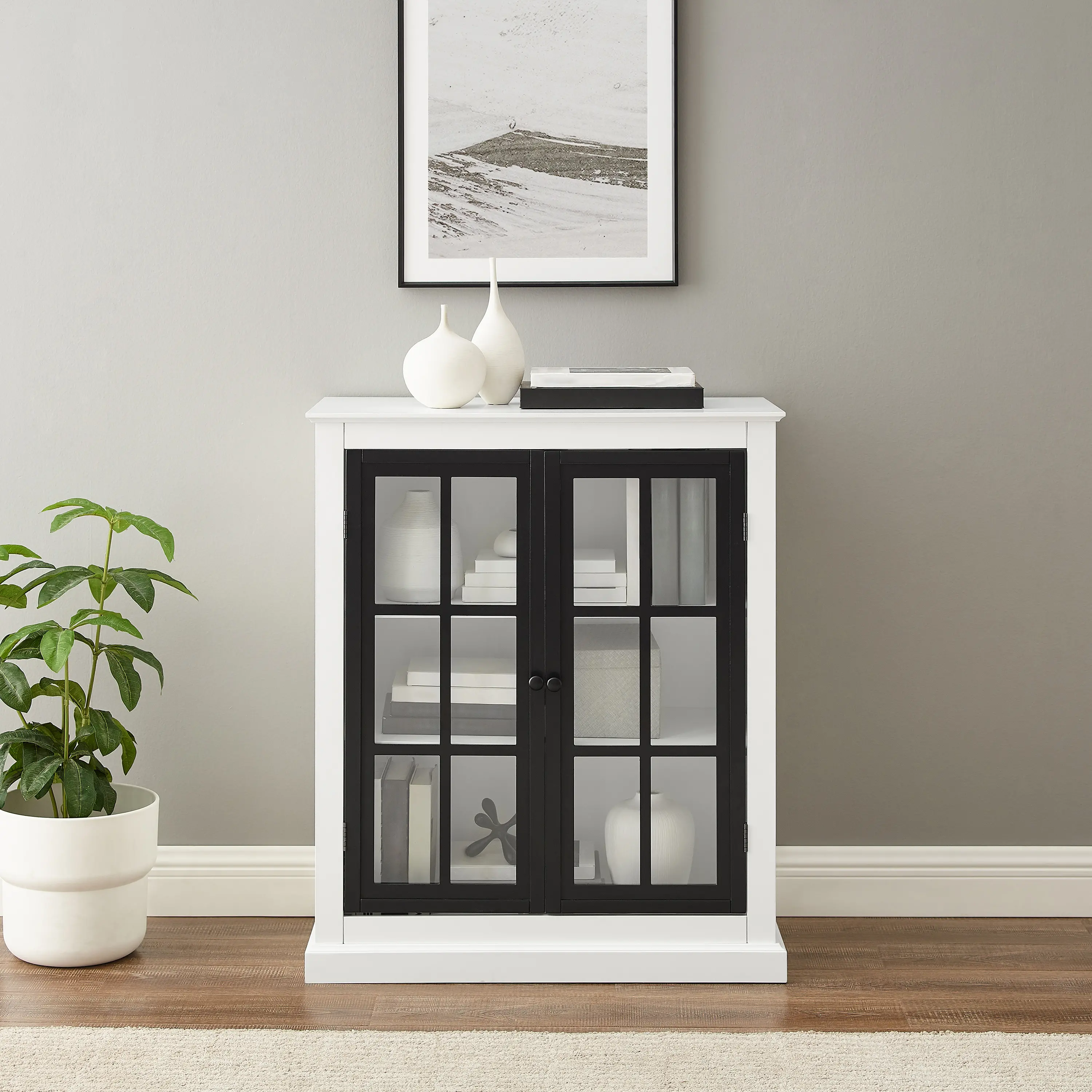 CF3125-WH Cecily White Stackable Storage Pantry-2