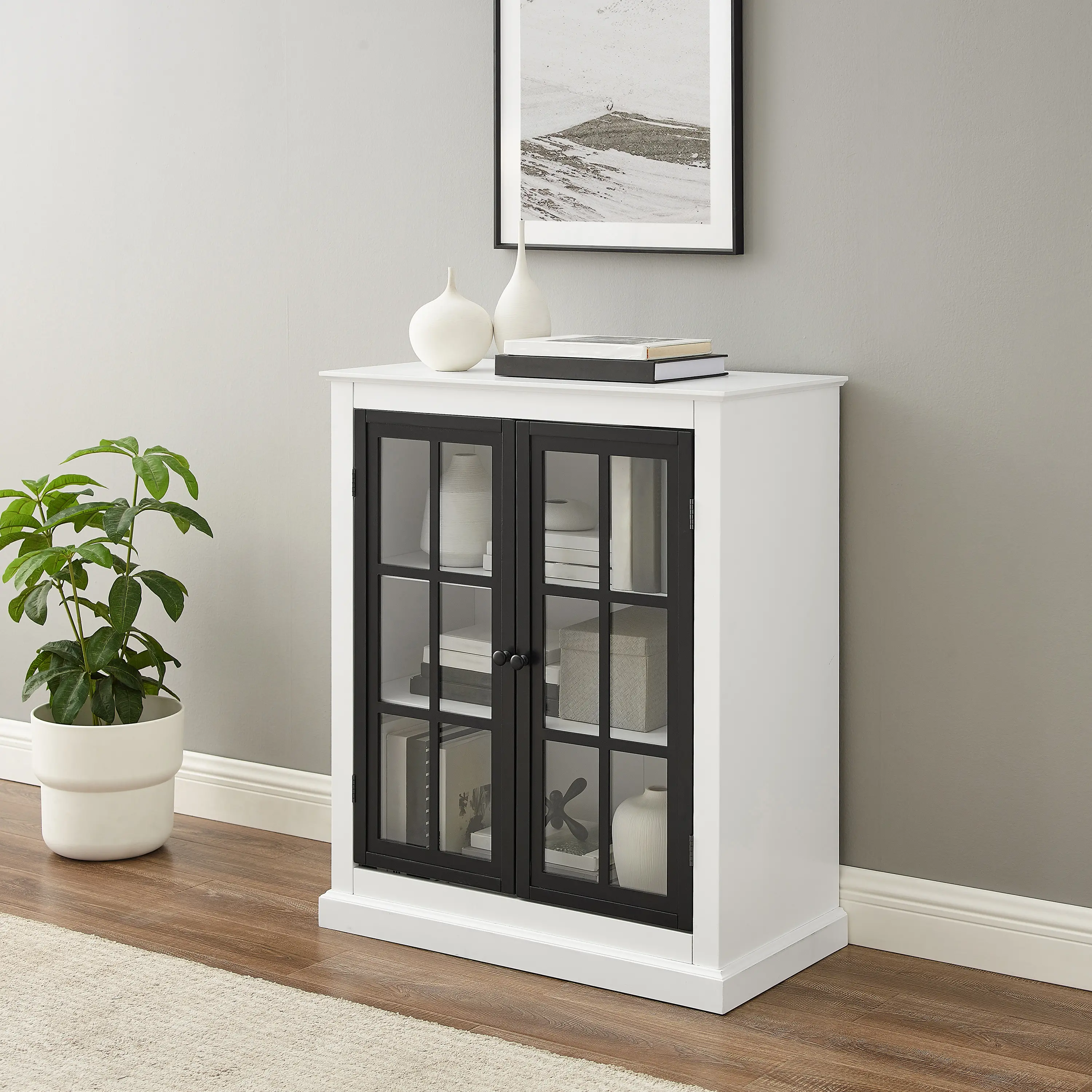 CF3125-WH Cecily White Stackable Storage Pantry-3