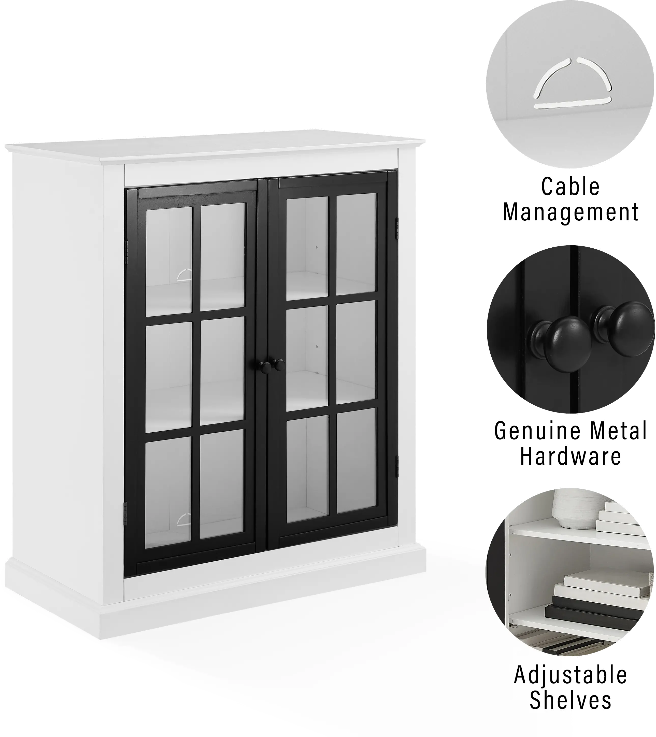 CF3125-WH Cecily White Stackable Storage Pantry-7