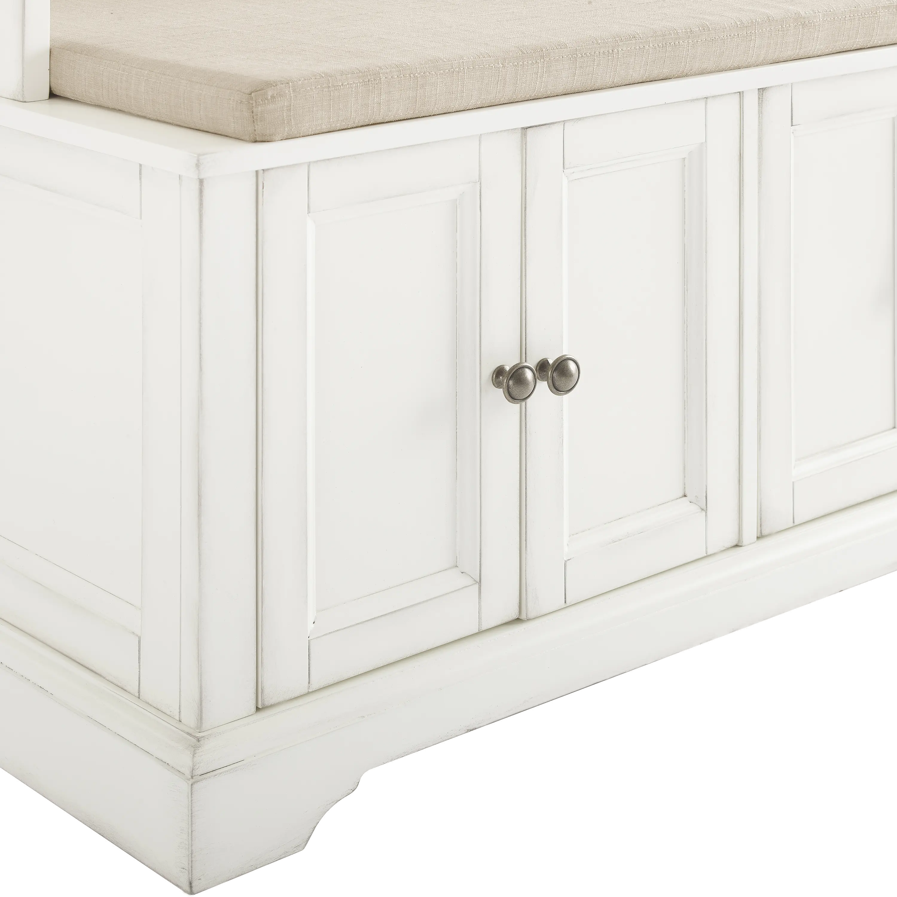 CF6039-WH Holbrook Distressed White Hall Tree-10