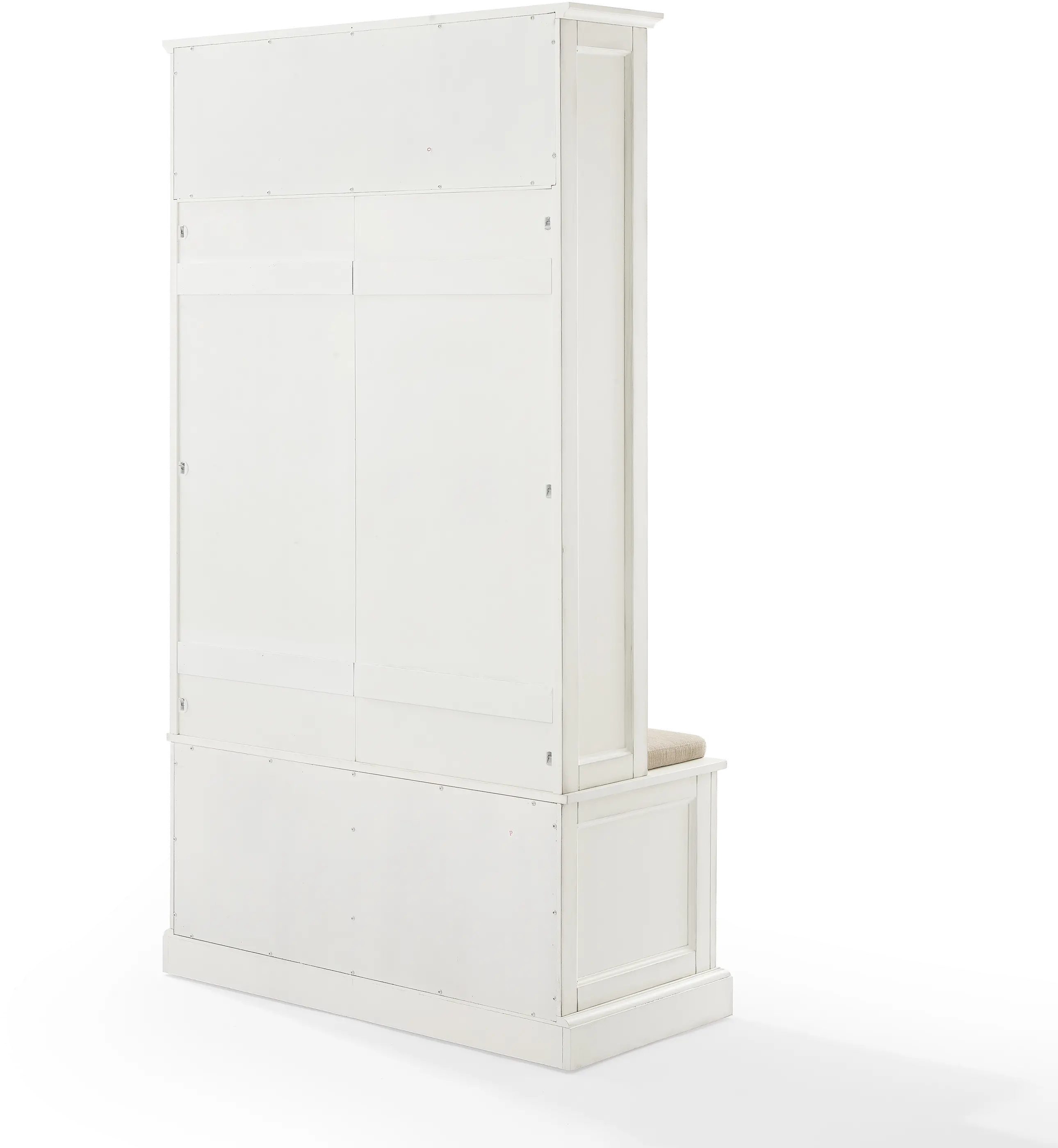 CF6039-WH Holbrook Distressed White Hall Tree-7