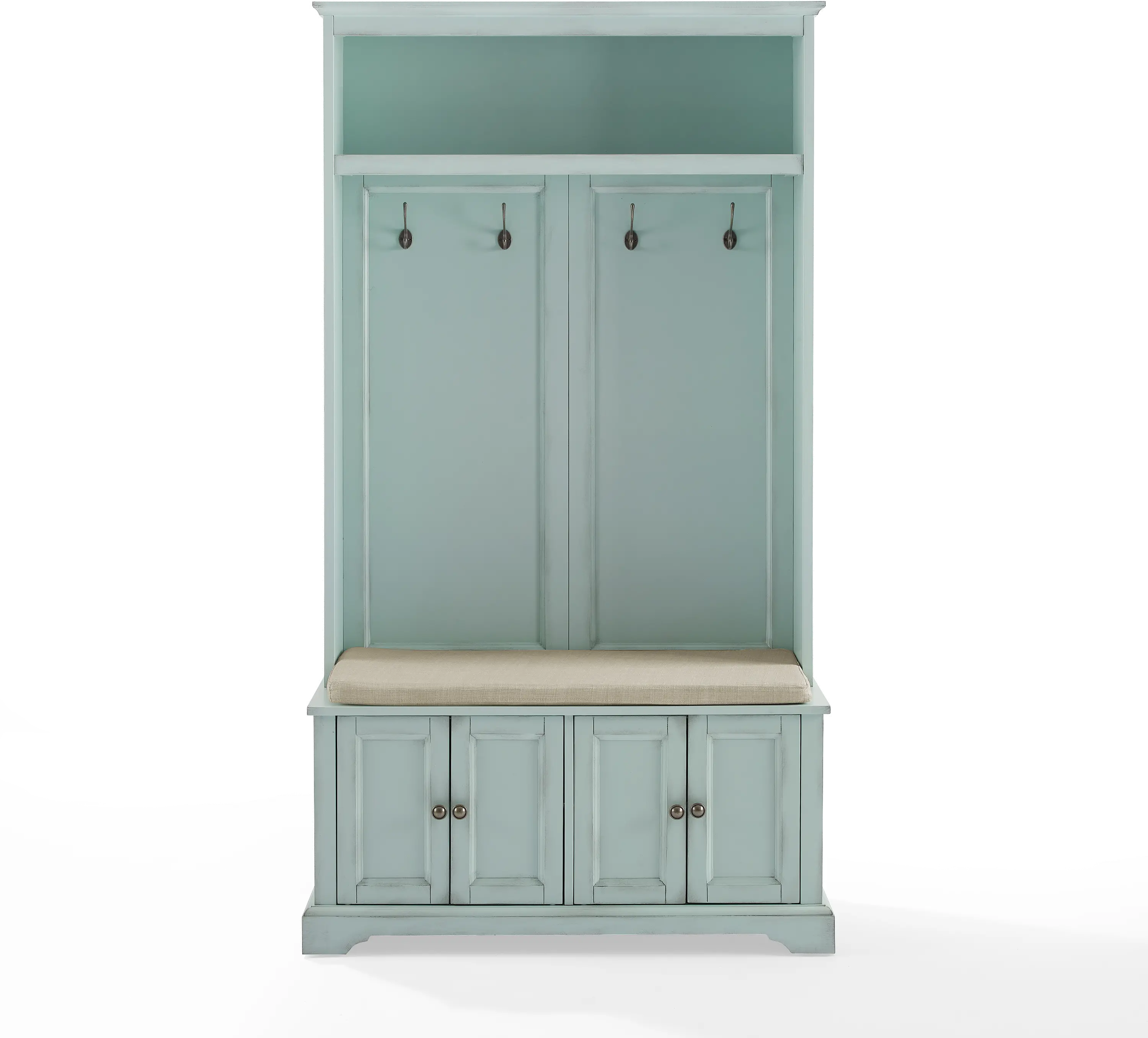 CF6039-BL Holbrook Distressed Seafoam Blue Hall Tree-4