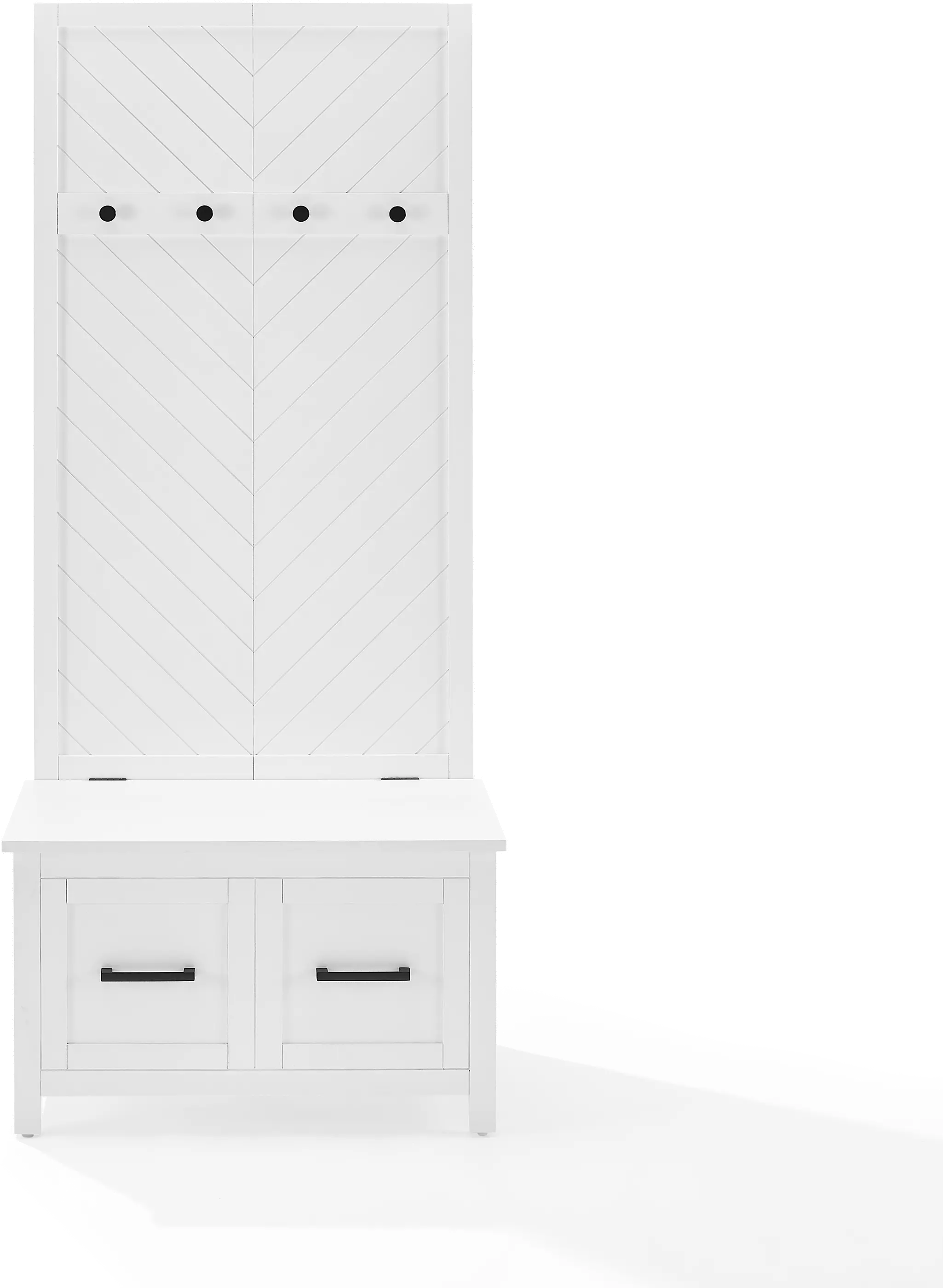 CF6040-WH Kayce White Hall Tree-5