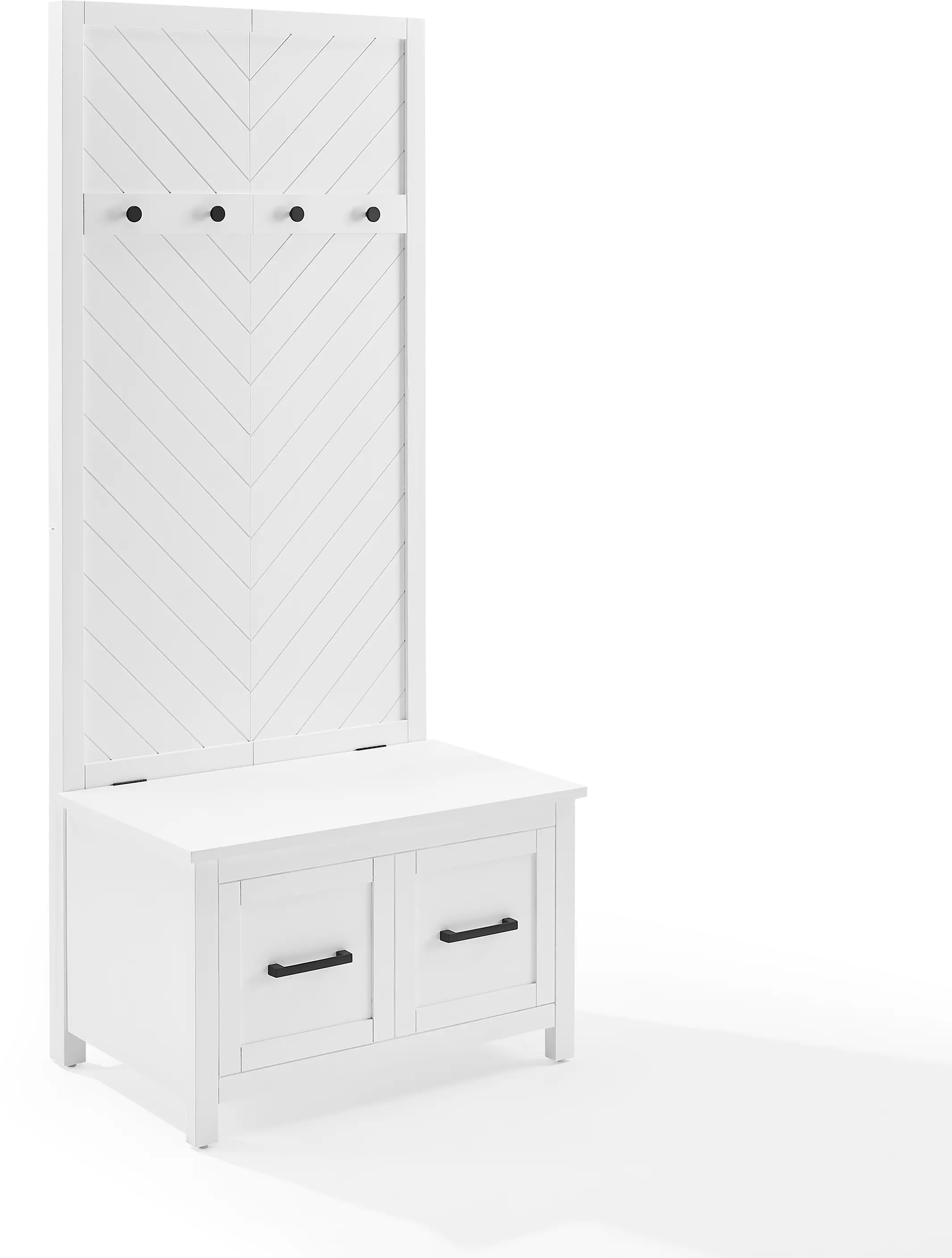 CF6040-WH Kayce White Hall Tree-6