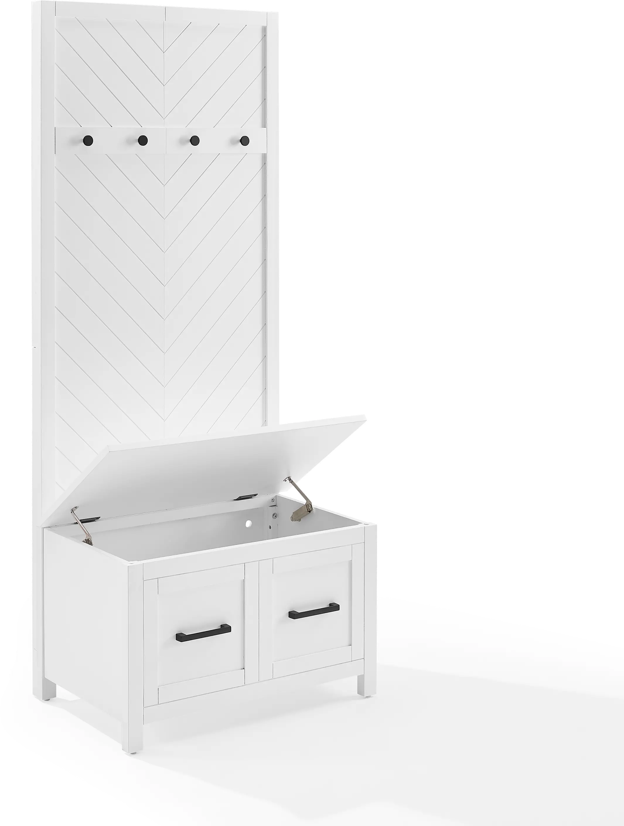 CF6040-WH Kayce White Hall Tree-7