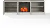 KF100969WW Ronin 69  Whitewash TV Stand with Fireplace