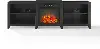 KF100969BK Ronin 69  Black Fireplace TV Stand