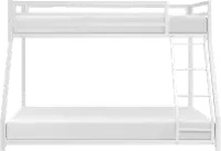 Winnie White Twin-over-Full Bunk Bed