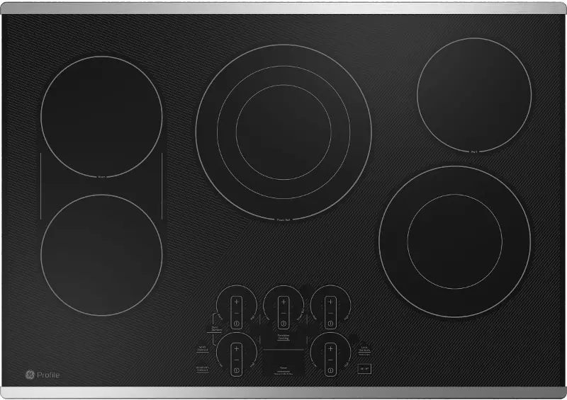 GE Profile 30 Inch Electric Cooktop - Stainless Steel