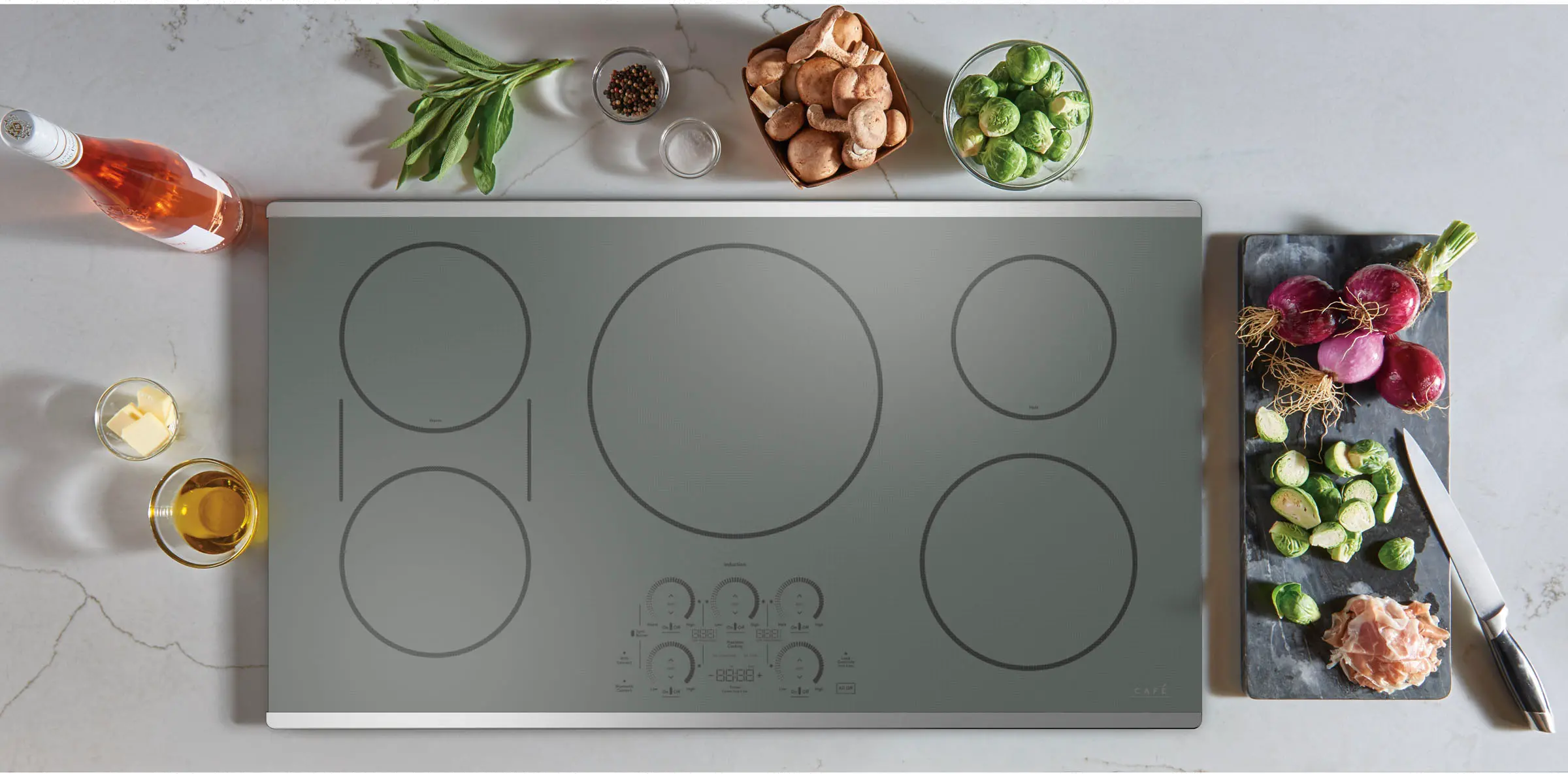 CHP90362TSS Cafe 36 Inch Electric Cooktop - Stainless Steel-2