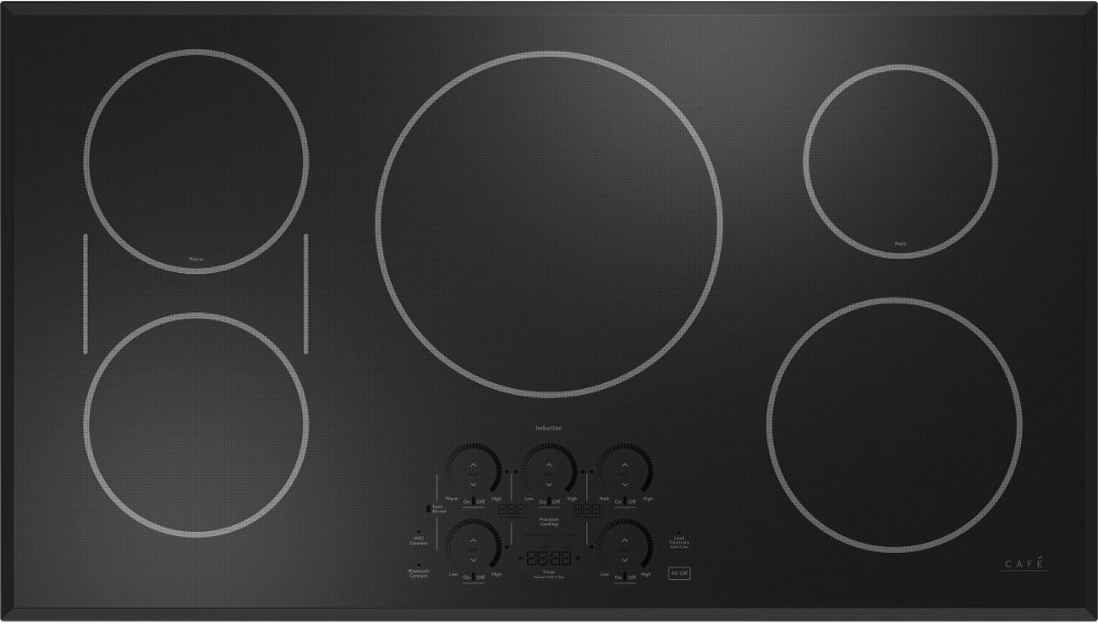 Cafe 36 Inch Induction Cooktop - Black